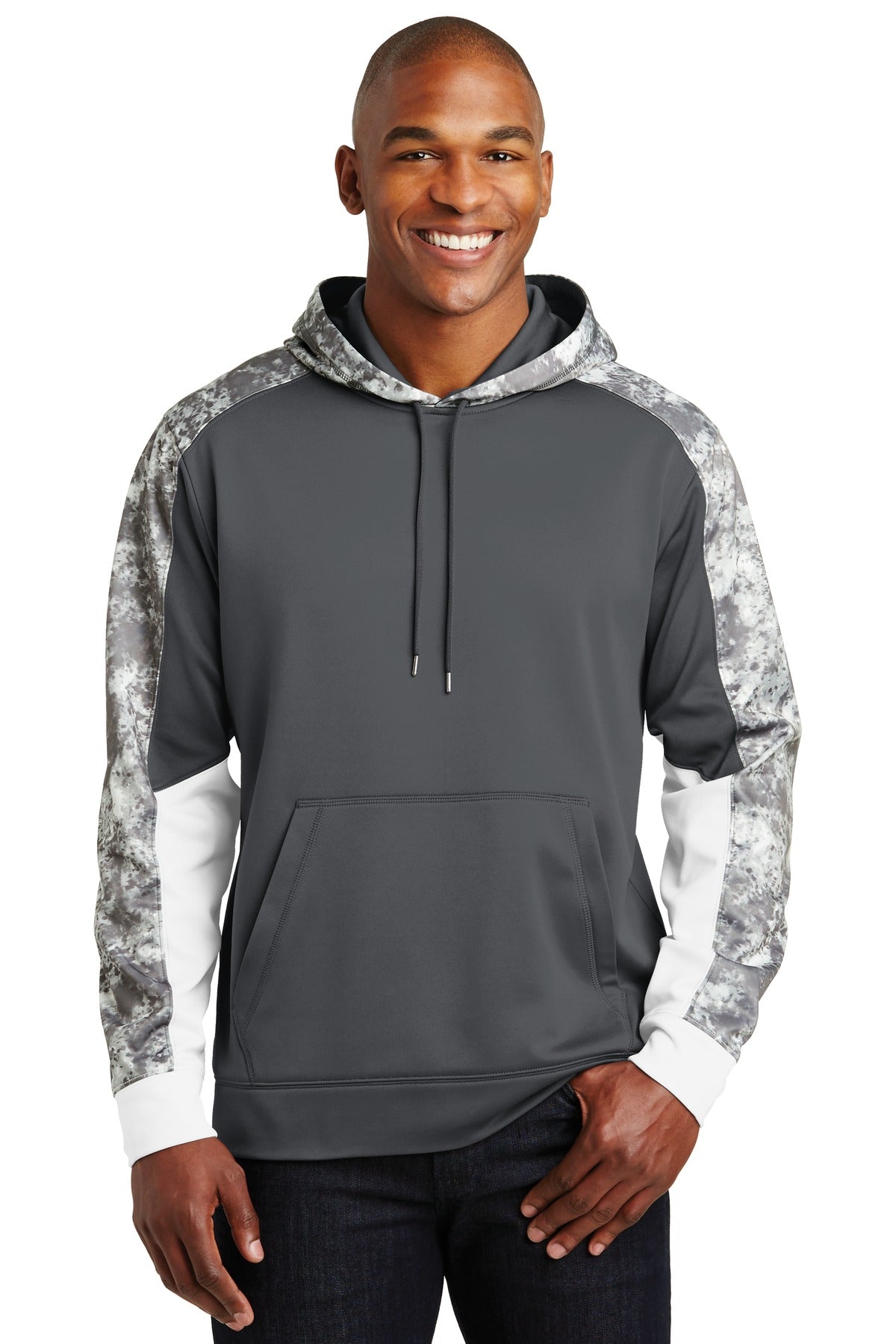 Sport-Tek? Sport-Wick? Mineral Freeze Fleece Colorblock Hooded Pullover. ST231