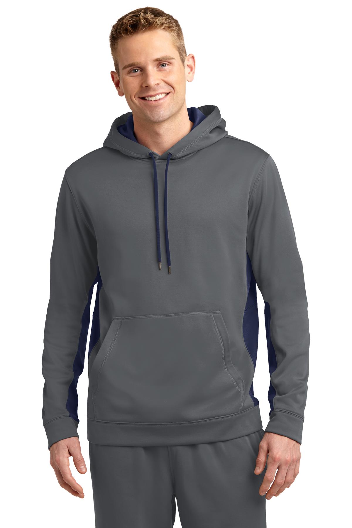 Sport-Tek? Sport-Wick? Fleece Colorblock Hooded Pullover. ST235