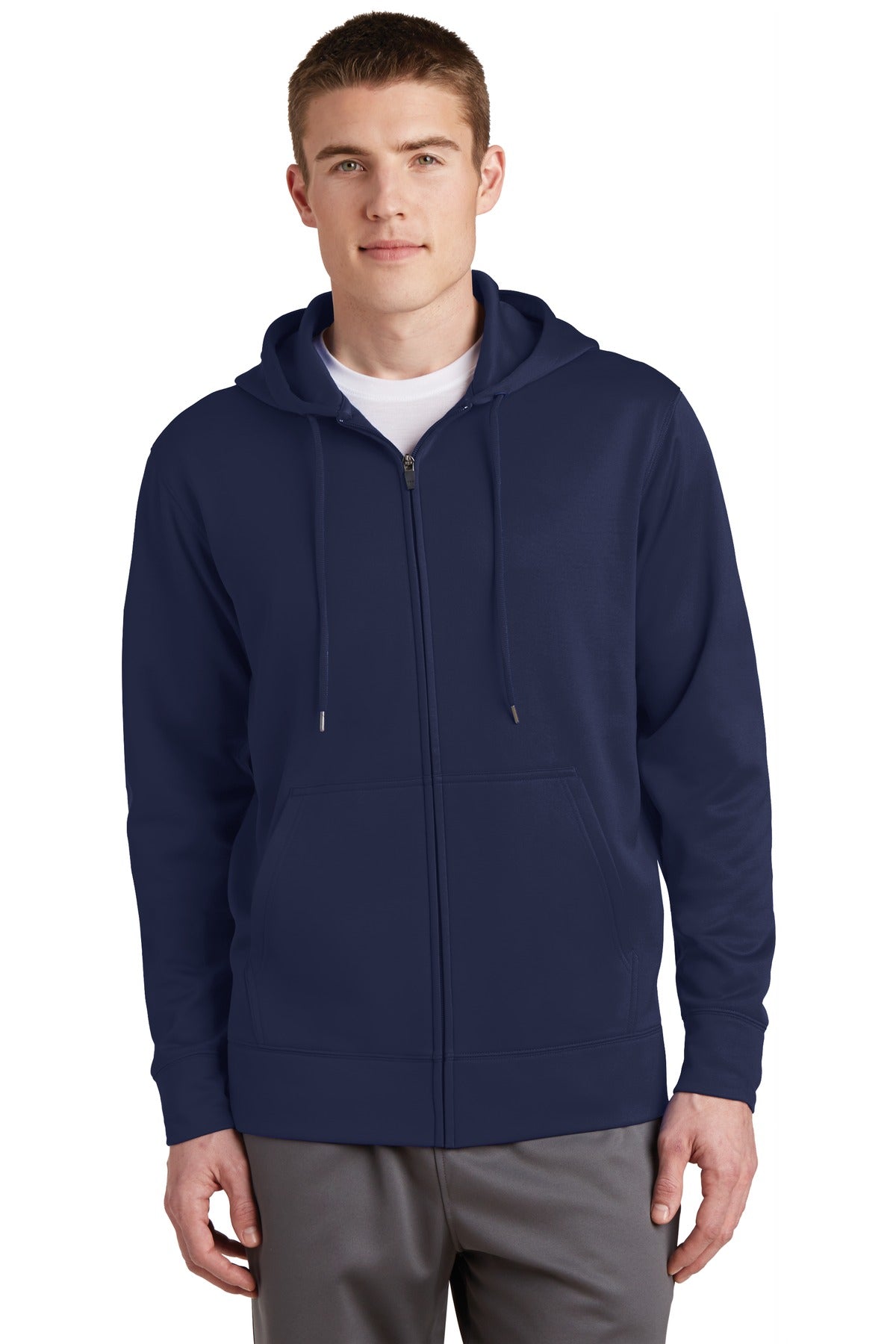 Sport-TekÃ‚Â® Sport-WickÃ‚Â® Fleece Full-Zip Hooded Jacket.  ST238