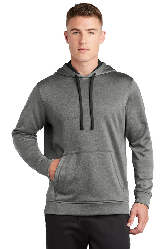 Sport-Tek ? PosiCharge ? Sport-Wick ? Heather Fleece Hooded Pullover. ST264