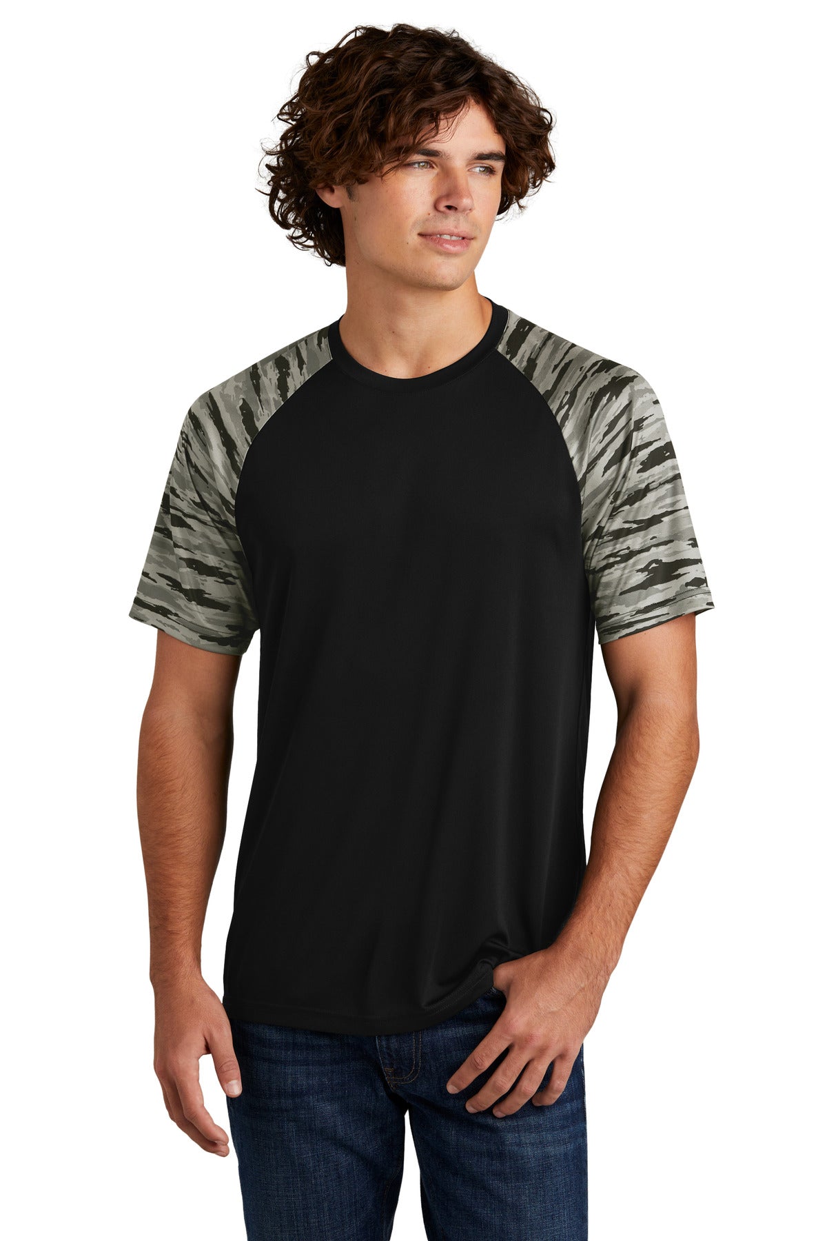 Sport-Tek? Drift Camo Colorblock Tee ST376