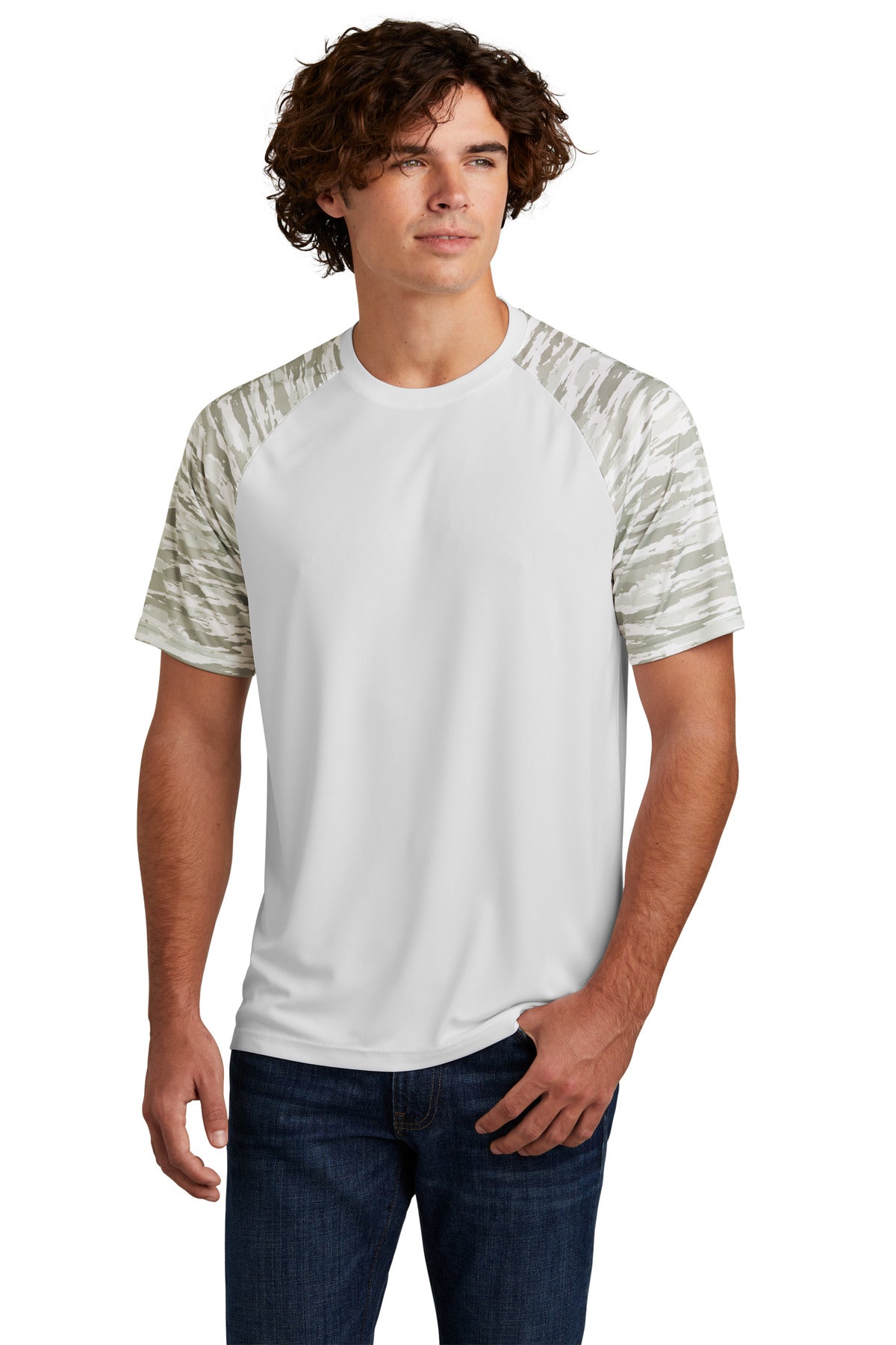 Sport-Tek? Drift Camo Colorblock Tee ST376