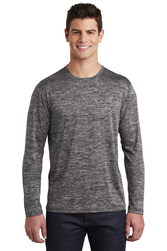 Sport-Tek Â® PosiCharge Â® Long Sleeve Electric Heather Tee. ST390LS