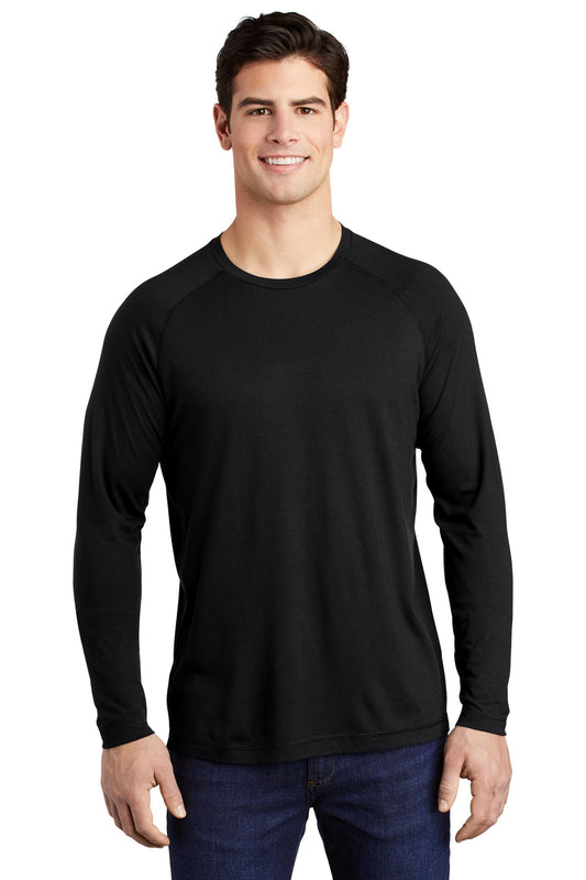 Sport-Tek Â® PosiCharge Â® Long Sleeve Tri-Blend Wicking Raglan Tee ST400LS