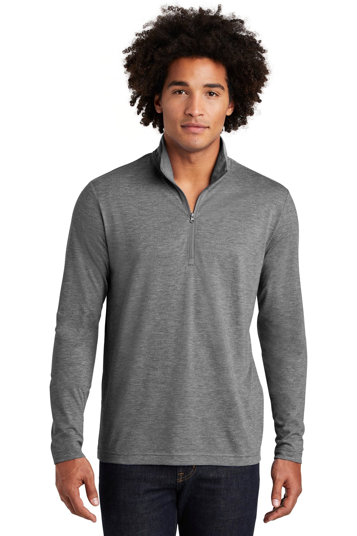 Sport-Tek ? PosiCharge ? Tri-Blend Wicking 1/4-Zip Pullover. ST407