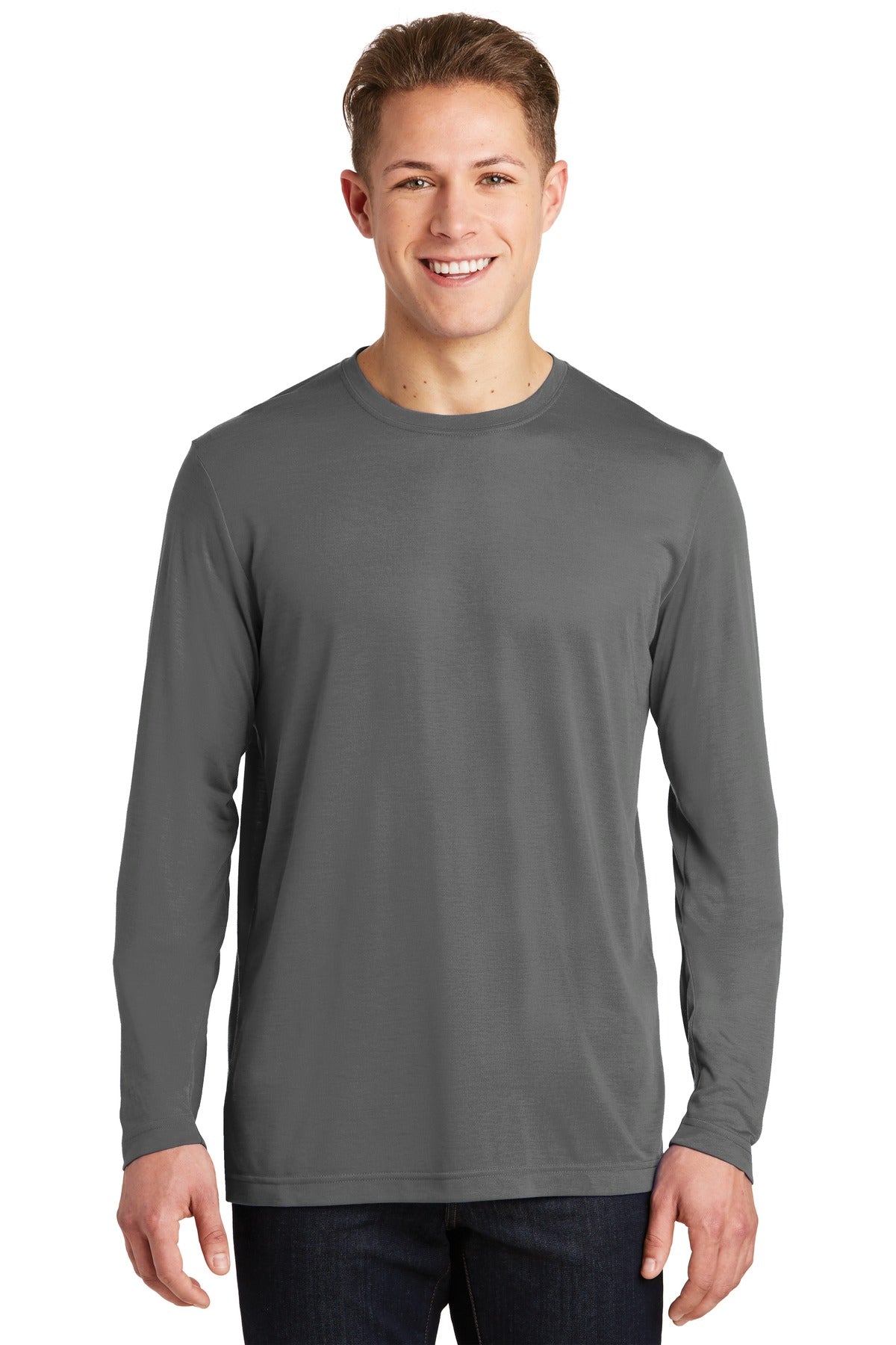 Sport-TekÂ® Long Sleeve PosiChargeÂ® Competitorâ„¢ Cotton Touchâ„¢ Tee. ST450LS