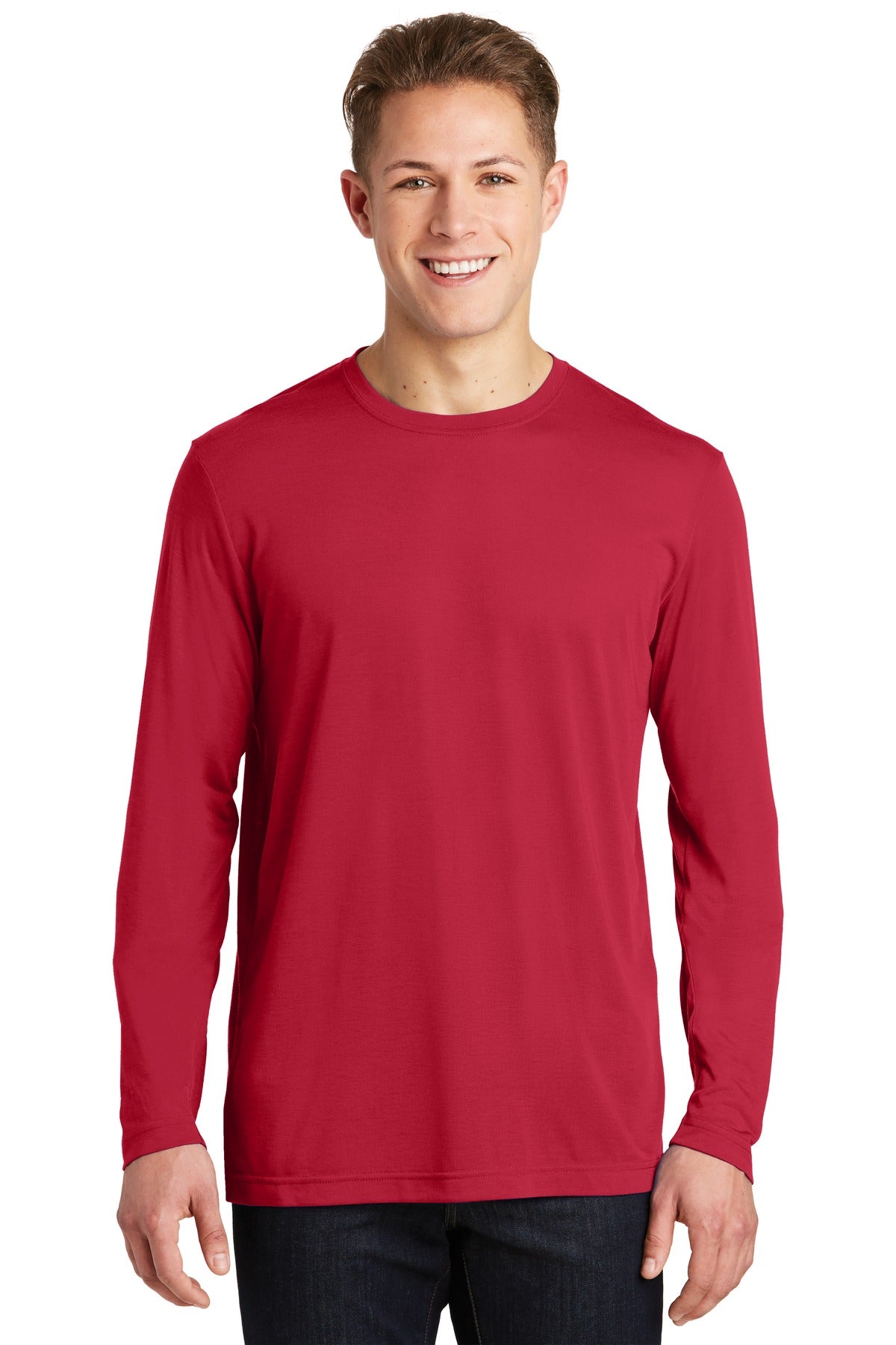 Sport-TekÂ® Long Sleeve PosiChargeÂ® Competitorâ„¢ Cotton Touchâ„¢ Tee. ST450LS