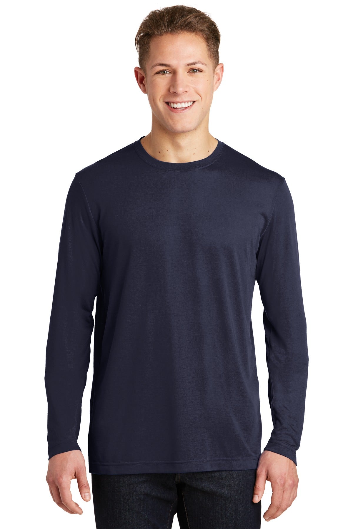 Sport-TekÂ® Long Sleeve PosiChargeÂ® Competitorâ„¢ Cotton Touchâ„¢ Tee. ST450LS