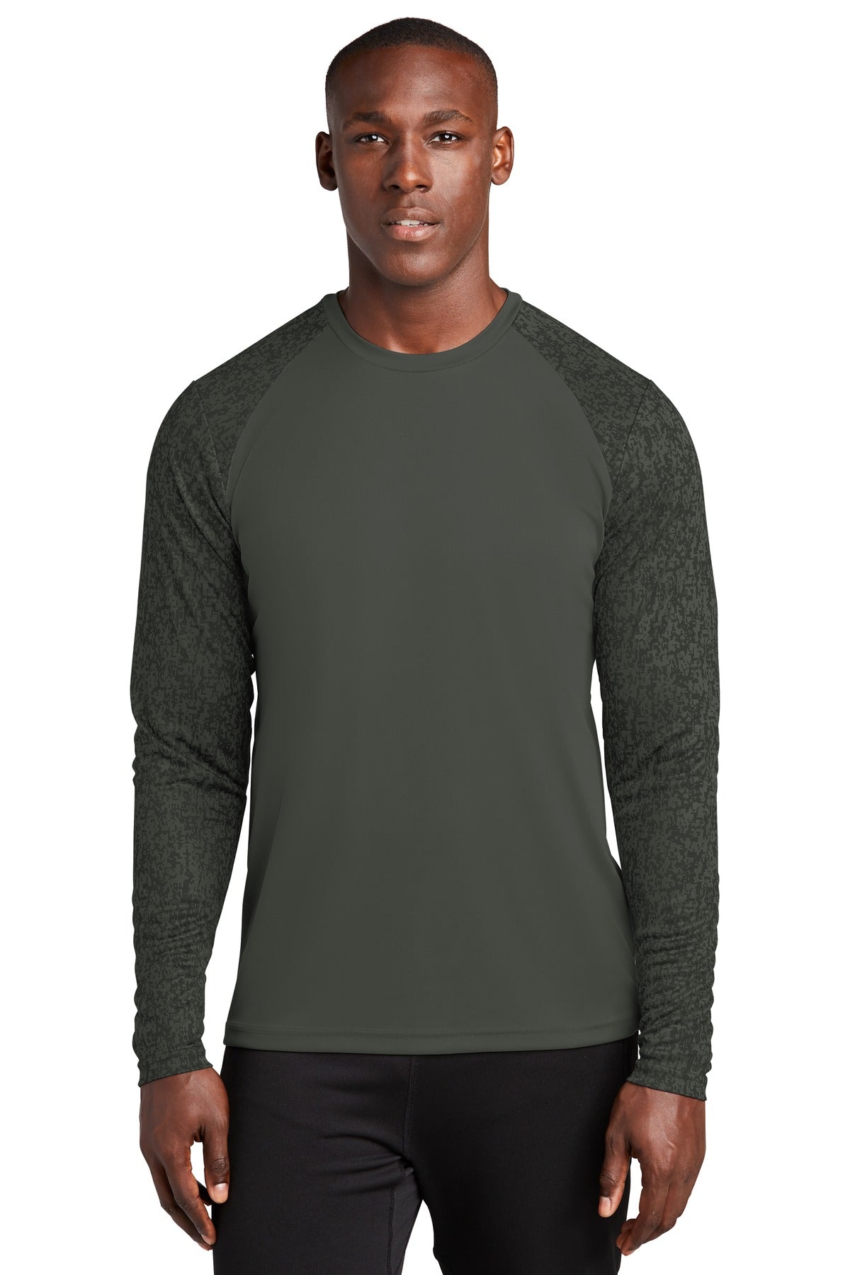 Sport-Tek Â® Long Sleeve Digi Camo Tee. ST460LS