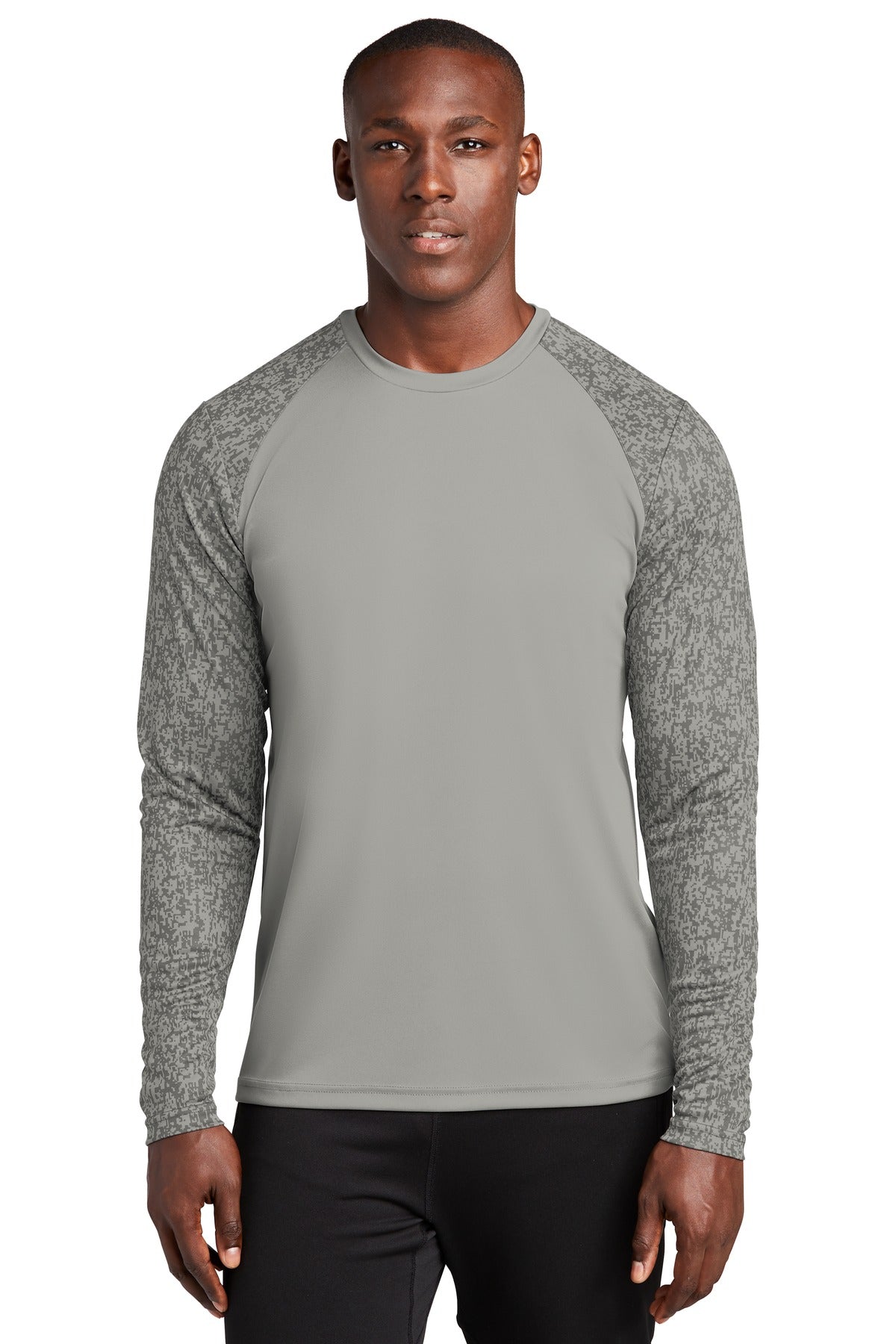 Sport-Tek Â® Long Sleeve Digi Camo Tee. ST460LS