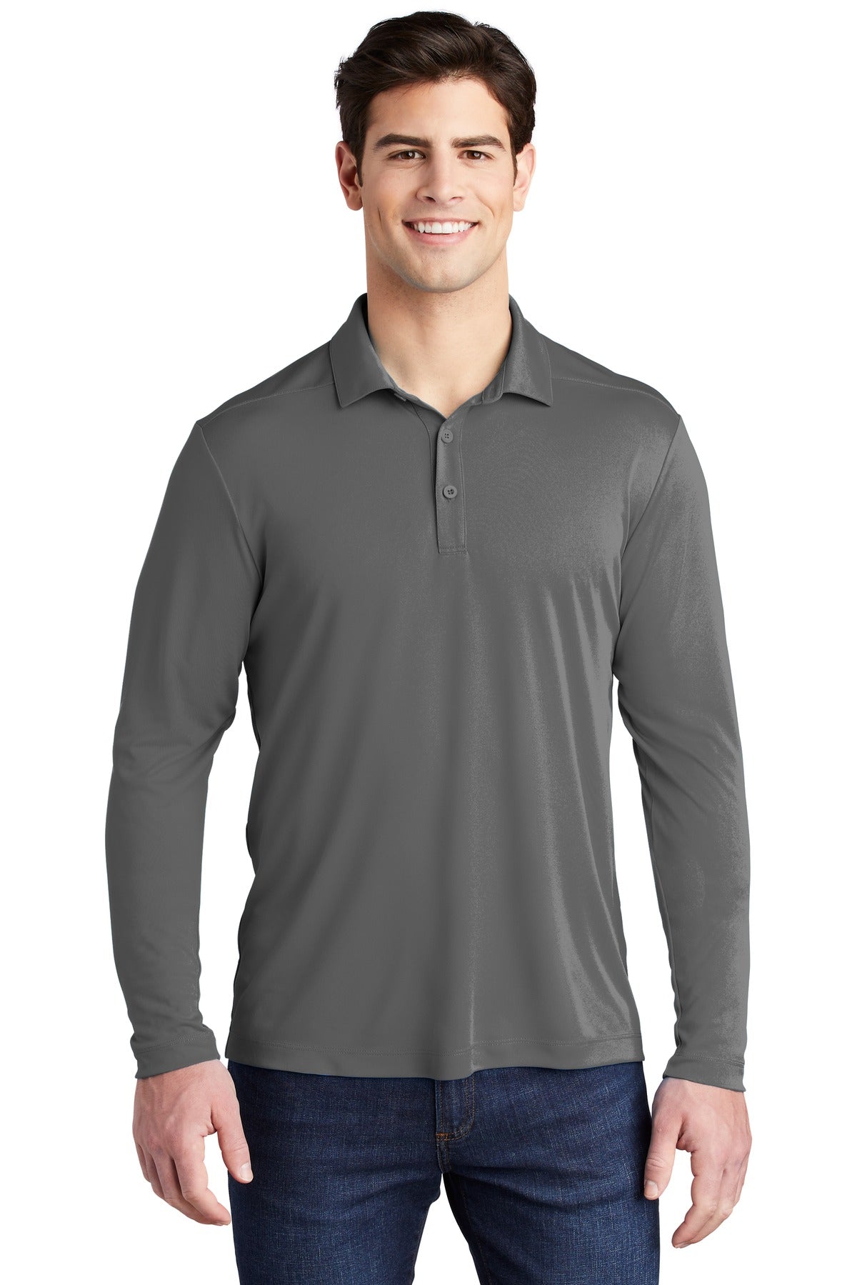 Sport-Tek Â®  Posi-UVÂ®  Pro Long Sleeve Polo. ST520LS