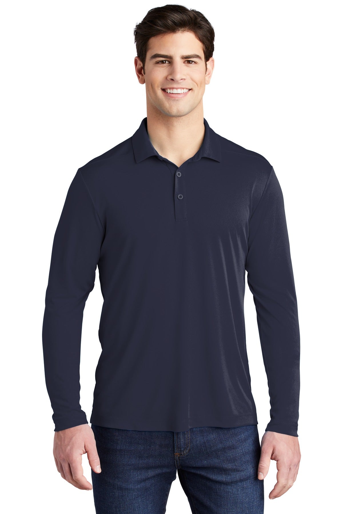 Sport-Tek Â®  Posi-UVÂ®  Pro Long Sleeve Polo. ST520LS