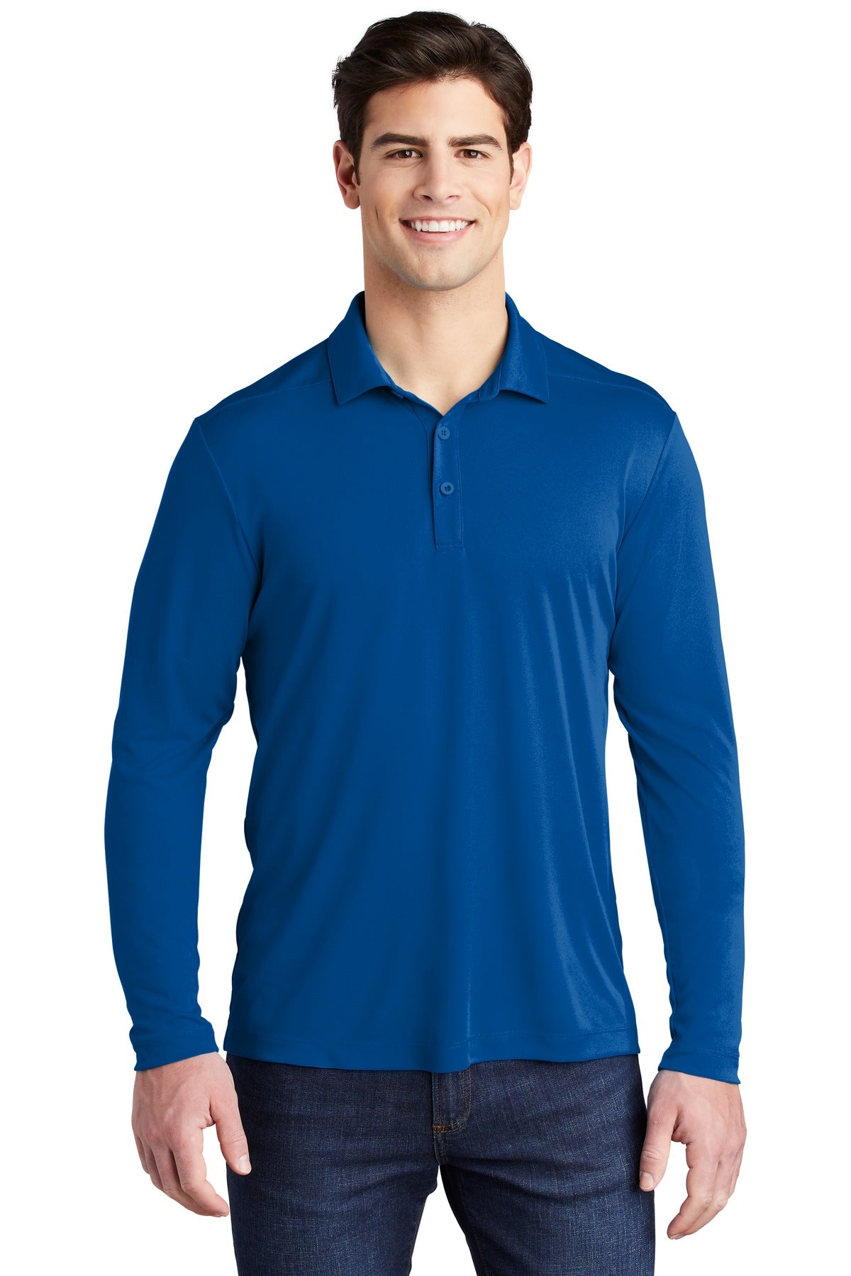 Sport-Tek Â®  Posi-UVÂ®  Pro Long Sleeve Polo. ST520LS