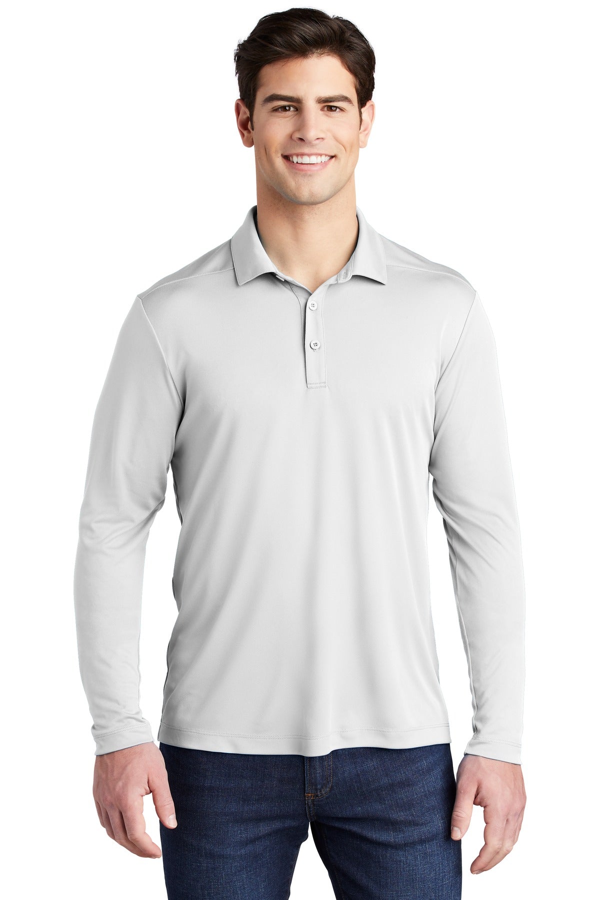 Sport-Tek Â®  Posi-UVÂ®  Pro Long Sleeve Polo. ST520LS