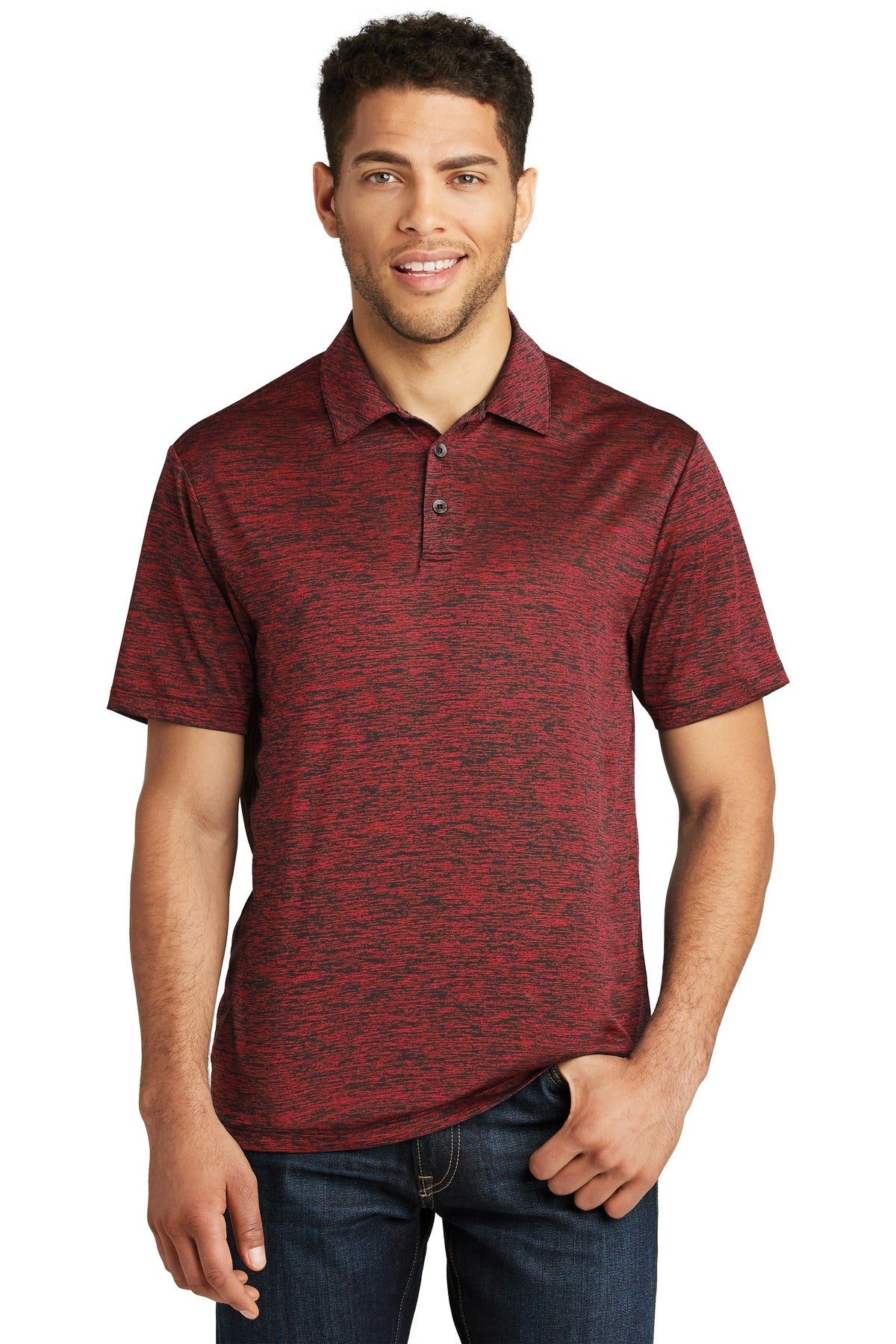 Sport-Tek Â® PosiCharge Â® Electric Heather Polo. ST590