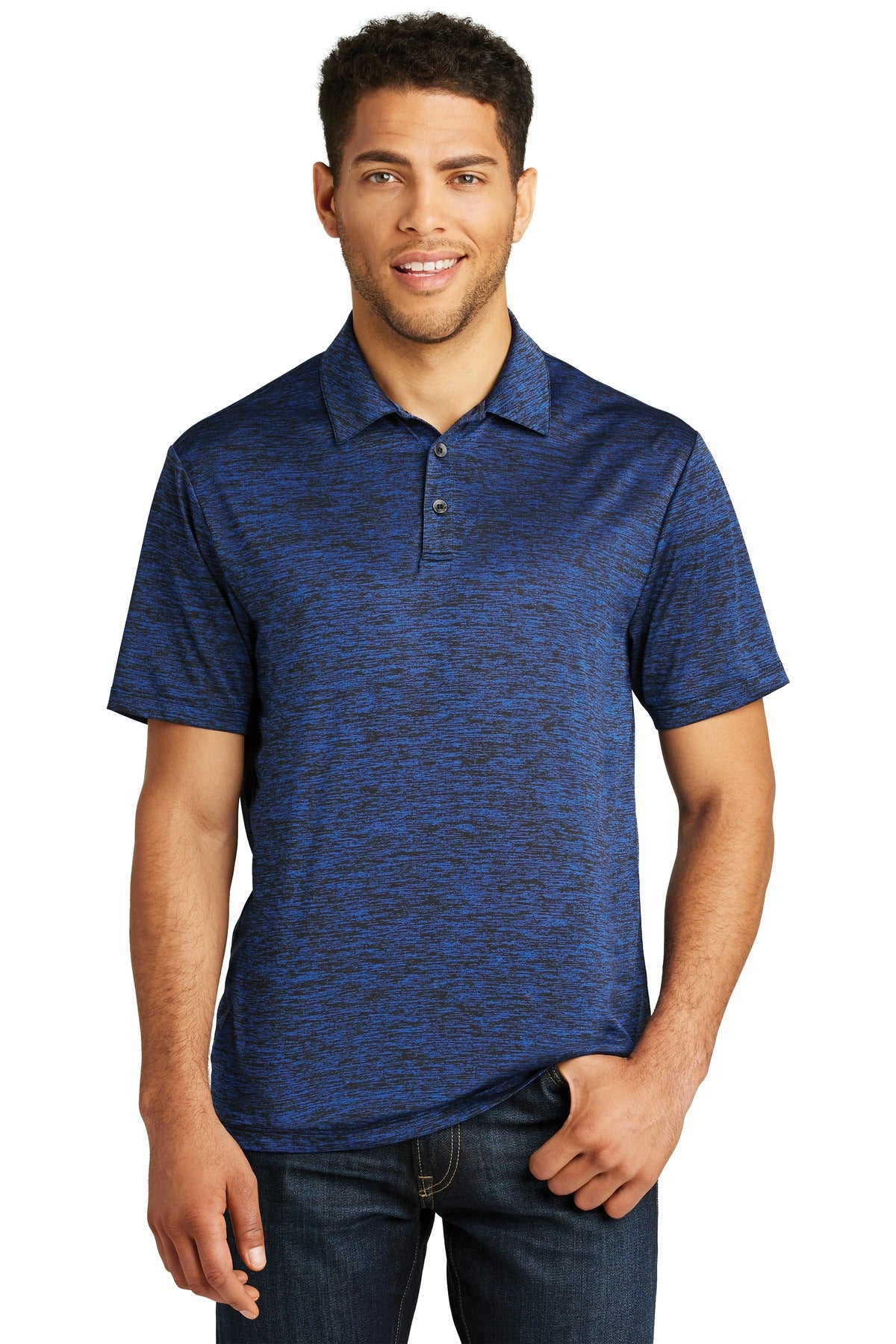 Sport-Tek Â® PosiCharge Â® Electric Heather Polo. ST590