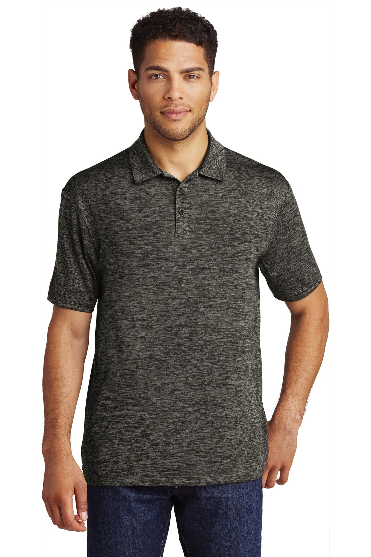 Sport-Tek Â® PosiCharge Â® Electric Heather Polo. ST590