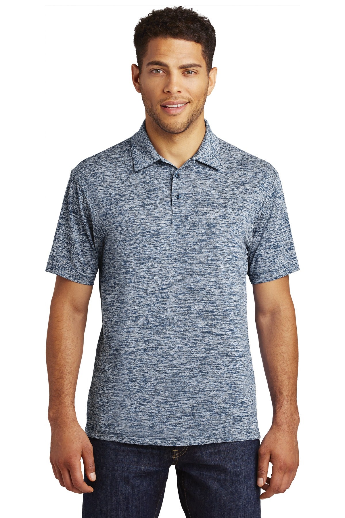 Sport-Tek Â® PosiCharge Â® Electric Heather Polo. ST590