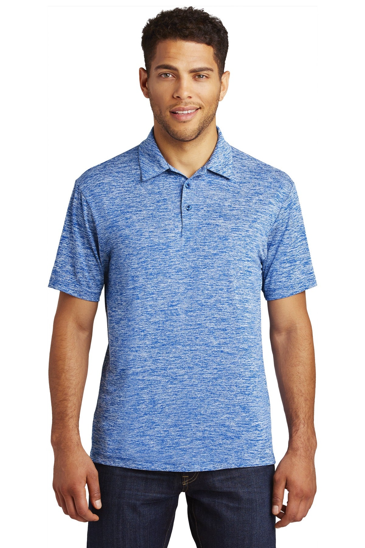 Sport-Tek Â® PosiCharge Â® Electric Heather Polo. ST590