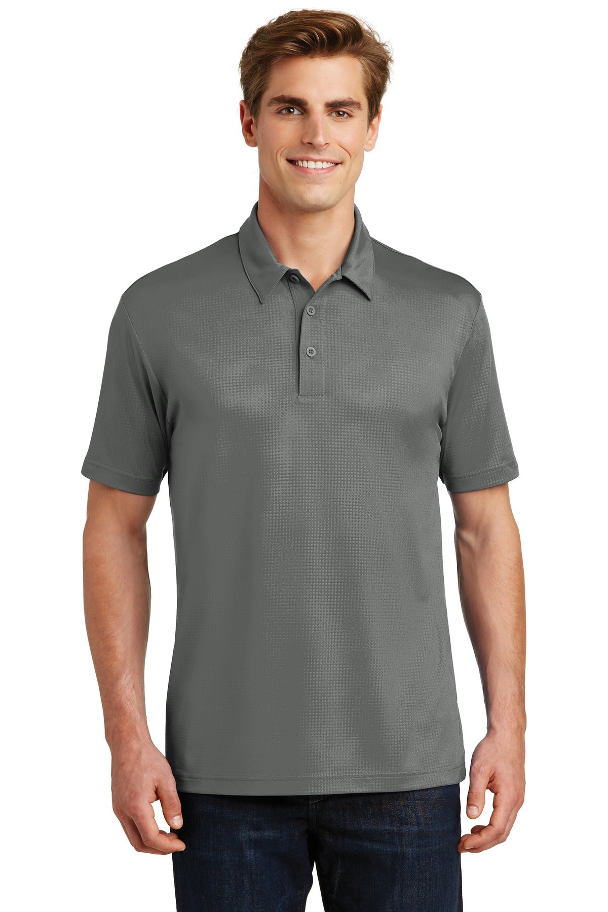 Sport-TekÂ® Embossed PosiChargeÂ® Tough PoloÂ®. ST630