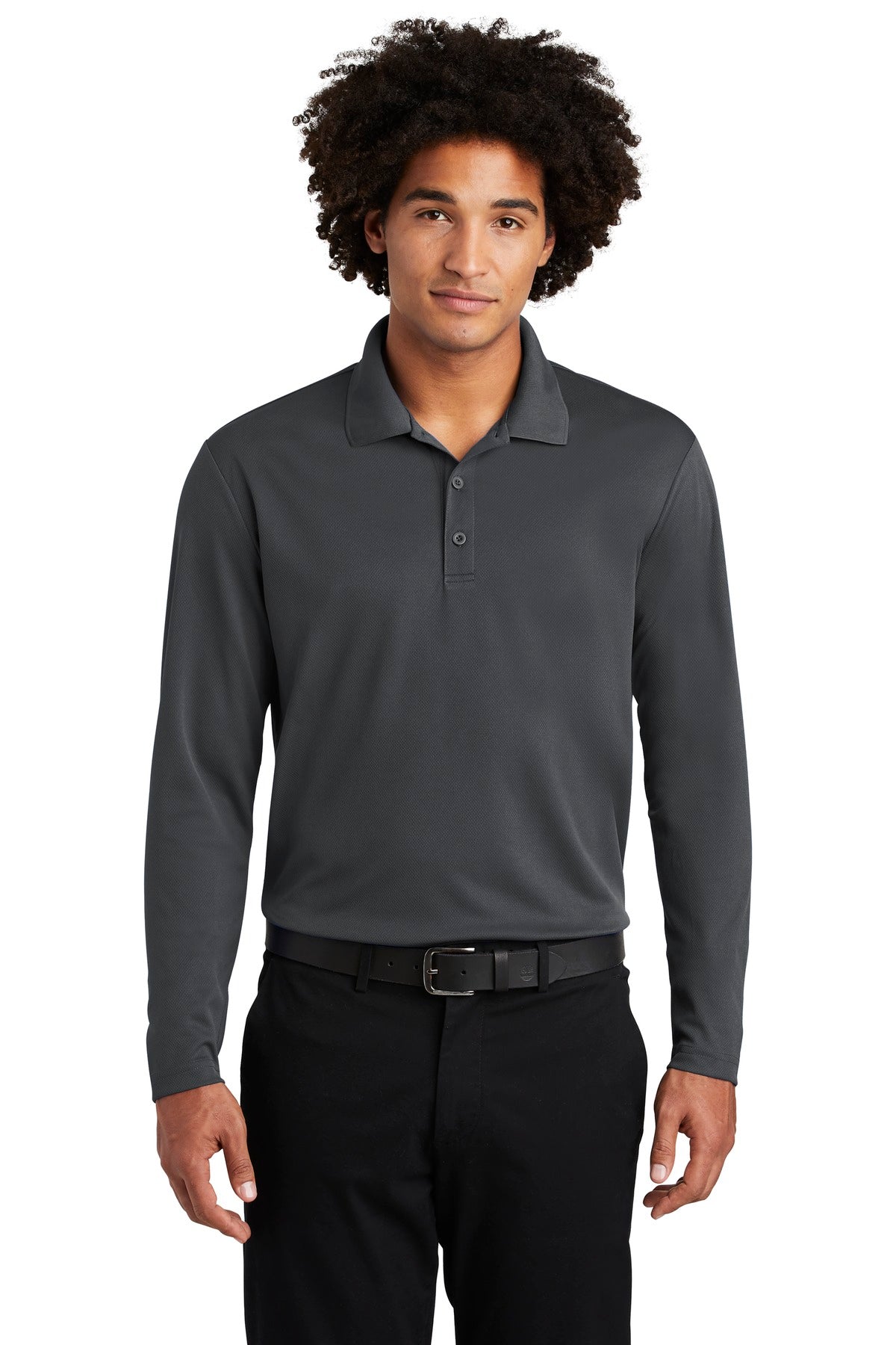 Sport-Tek Â® PosiCharge Â® RacerMesh Â® Long Sleeve Polo. ST640LS