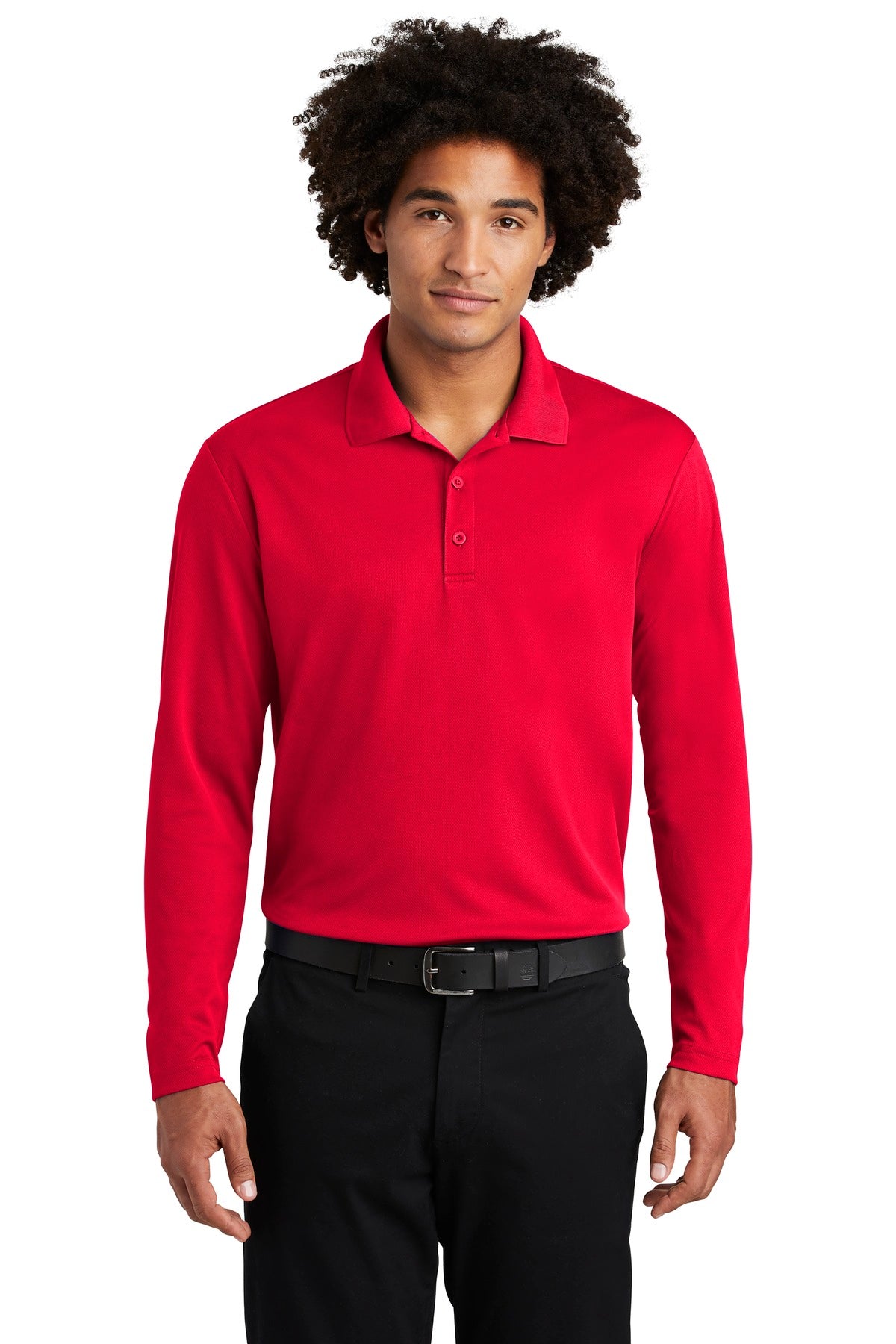 Sport-Tek Â® PosiCharge Â® RacerMesh Â® Long Sleeve Polo. ST640LS