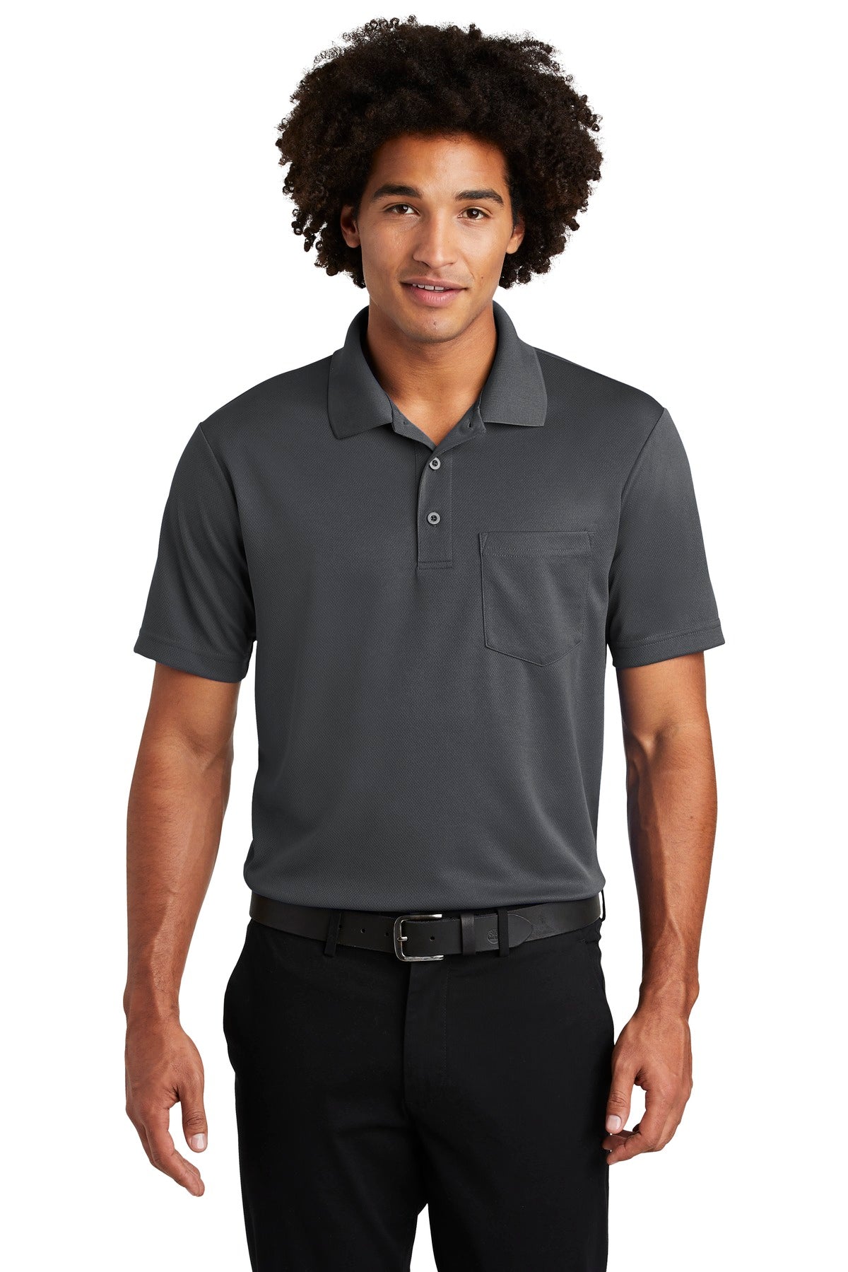 Sport-Tek Â® PosiCharge Â® RacerMesh Â® Pocket Polo. ST640P