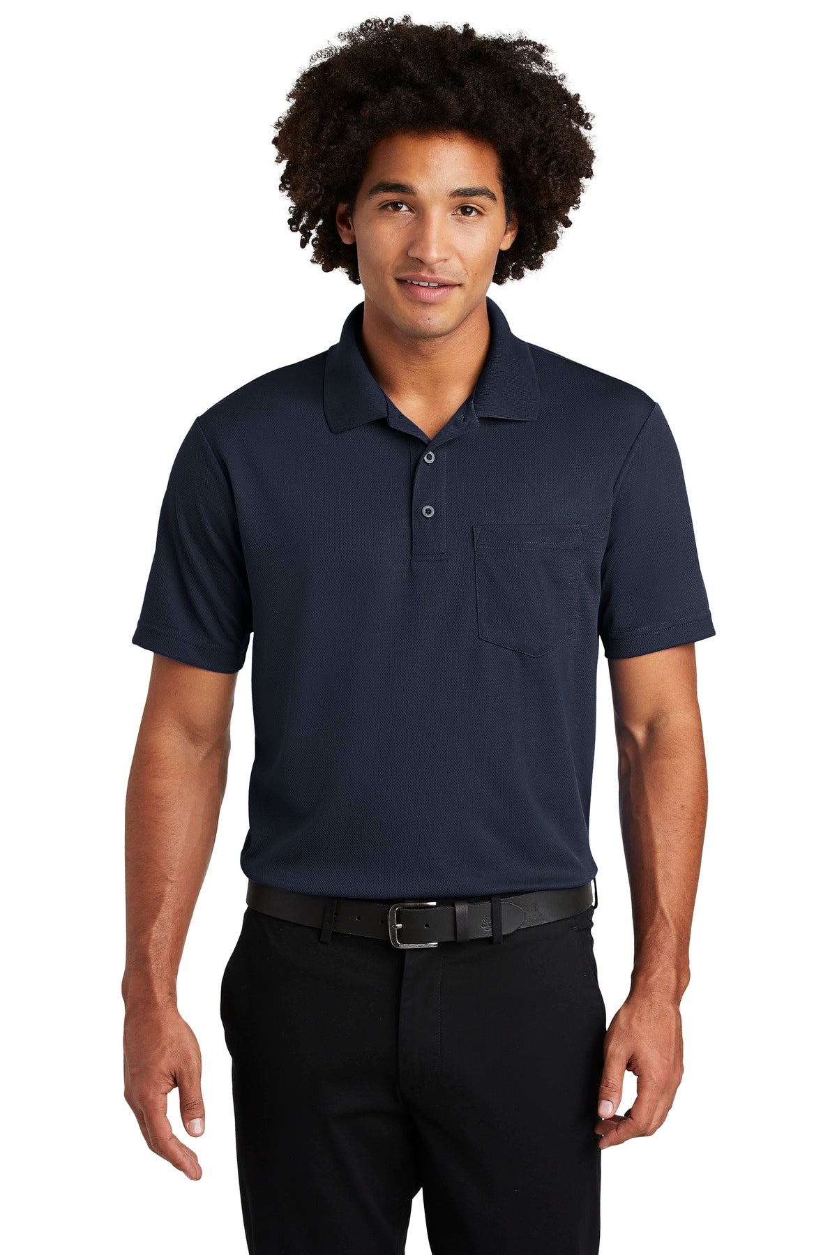 Sport-Tek Â® PosiCharge Â® RacerMesh Â® Pocket Polo. ST640P