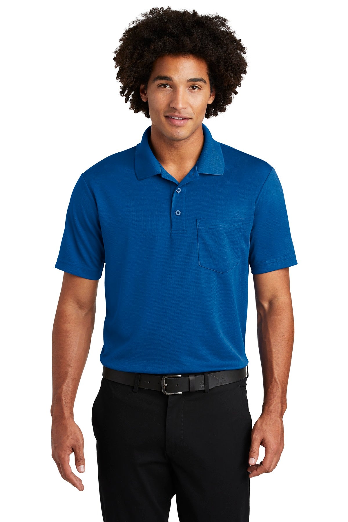 Sport-Tek Â® PosiCharge Â® RacerMesh Â® Pocket Polo. ST640P