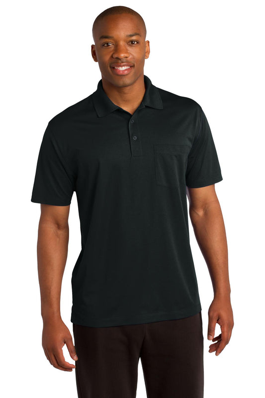 Sport-TekÂ® Micropique Sport-WickÂ® Pocket Polo. ST651