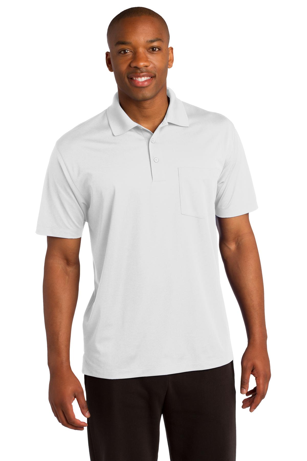 Sport-TekÂ® Micropique Sport-WickÂ® Pocket Polo. ST651