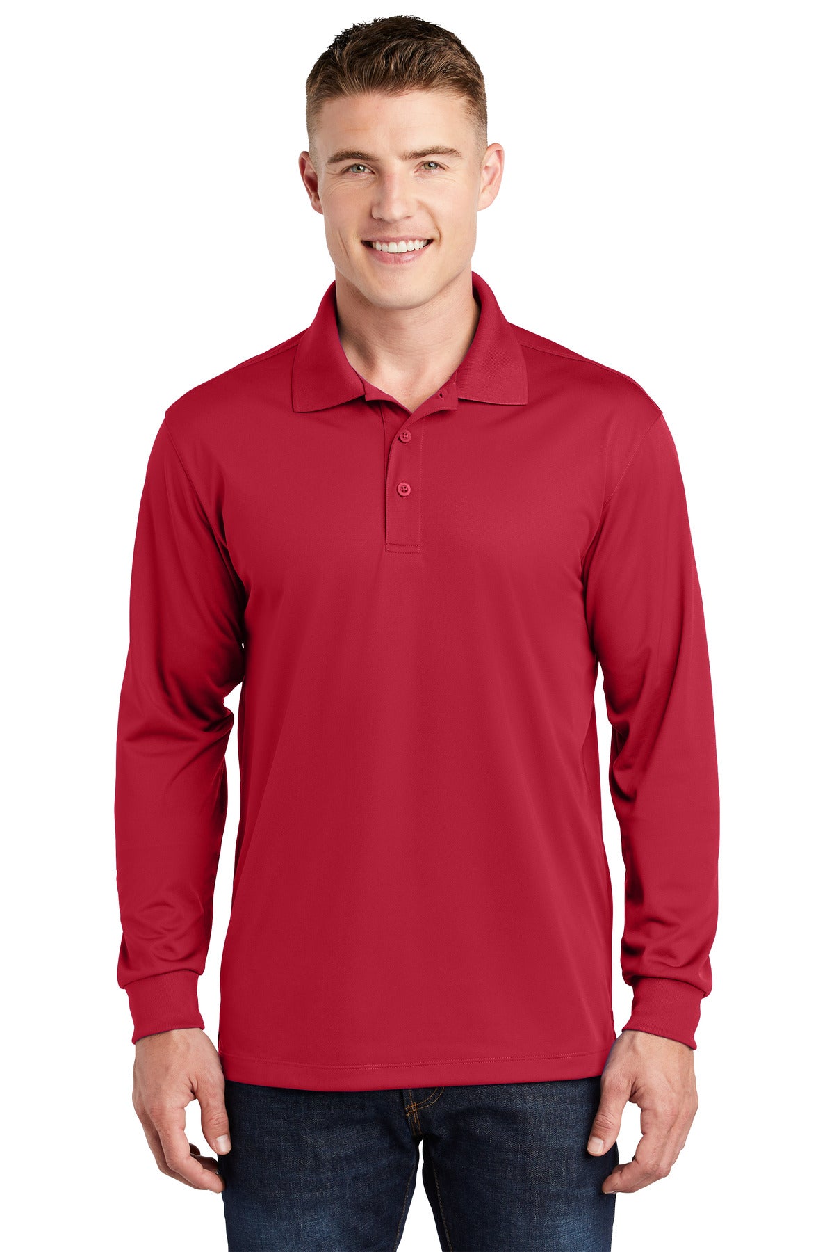 Sport-TekÂ® Long Sleeve Micropique Sport-WickÂ® Polo. ST657