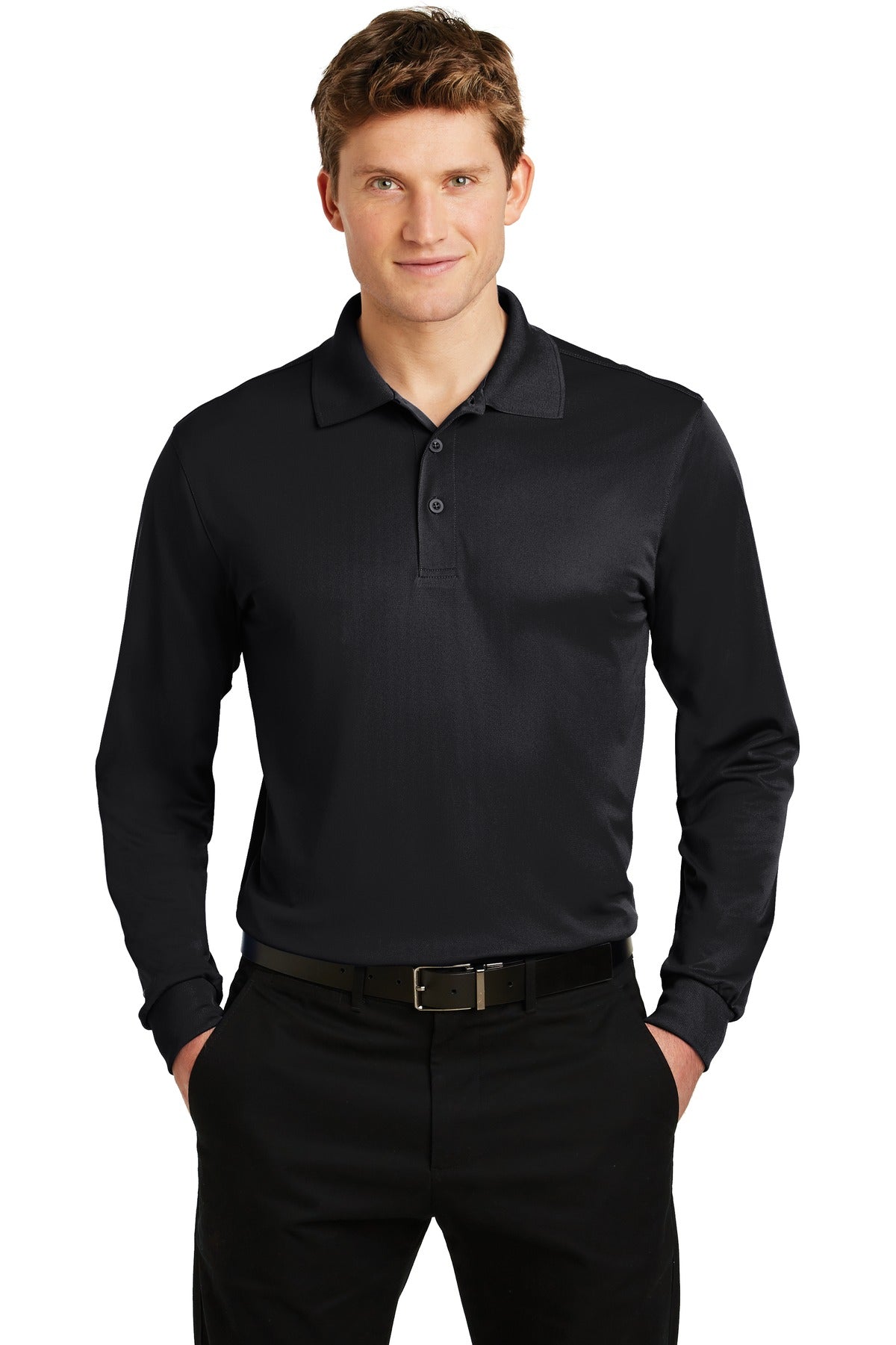 Sport-TekÂ® Long Sleeve Micropique Sport-WickÂ® Polo. ST657