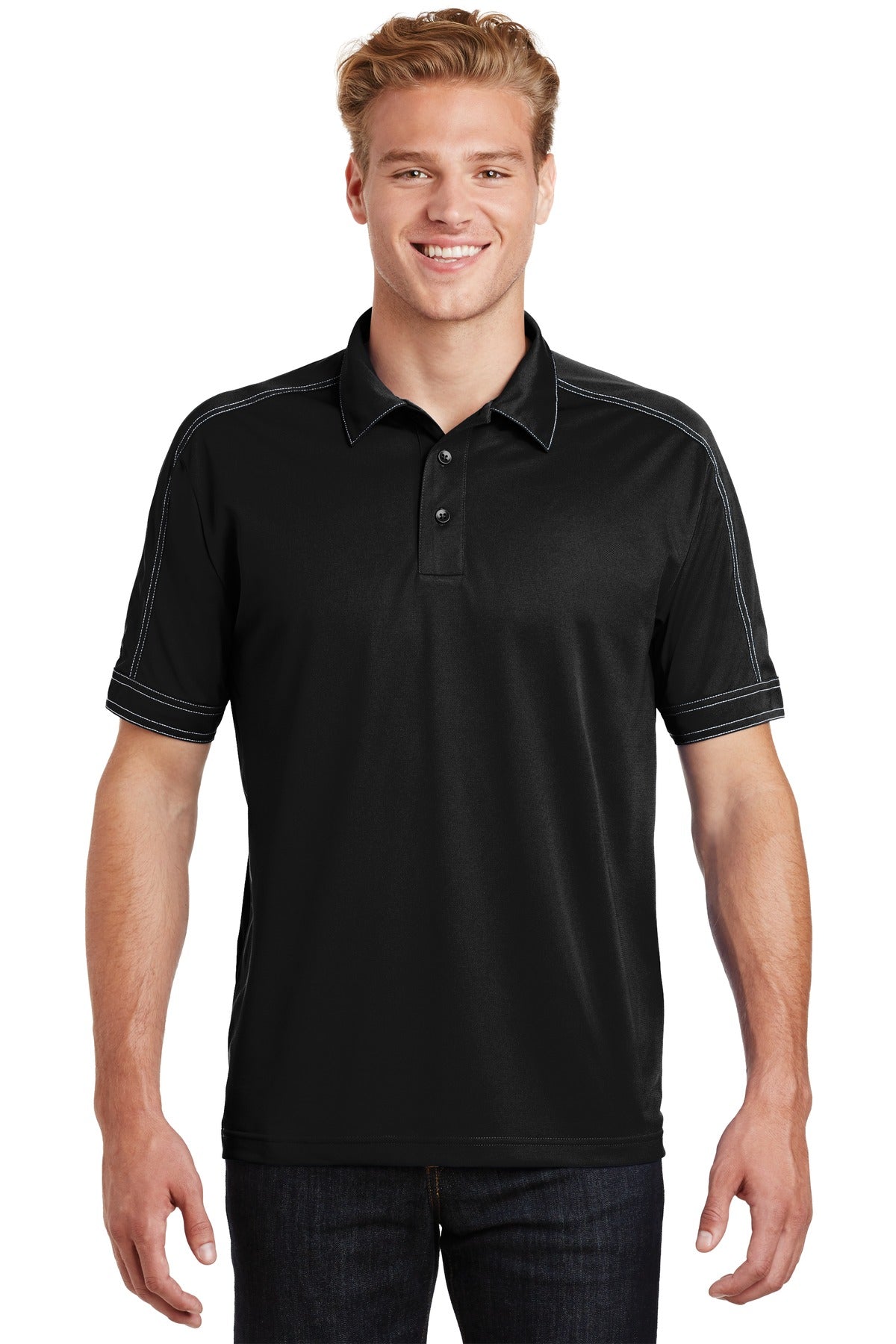 Sport-TekÂ® Contrast Stitch Micropique Sport-WickÂ® Polo. ST659