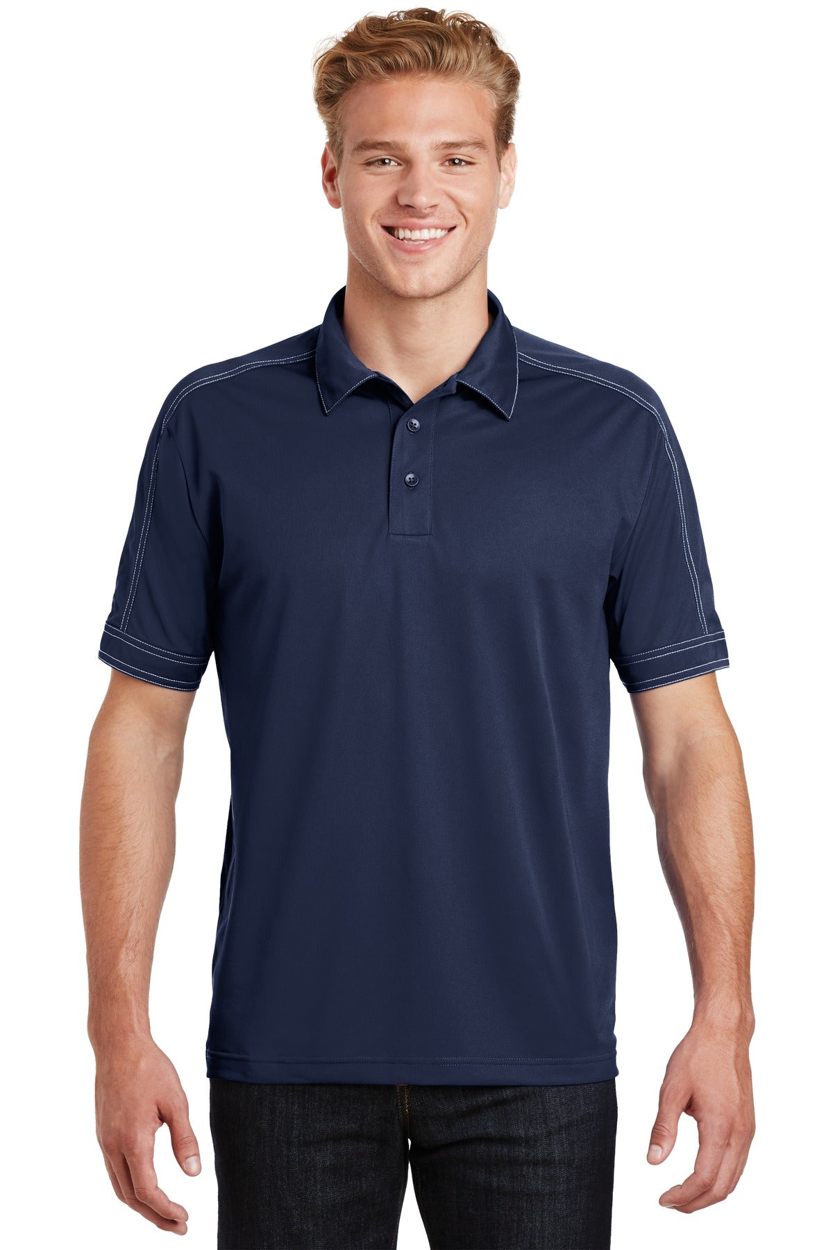 Sport-TekÂ® Contrast Stitch Micropique Sport-WickÂ® Polo. ST659