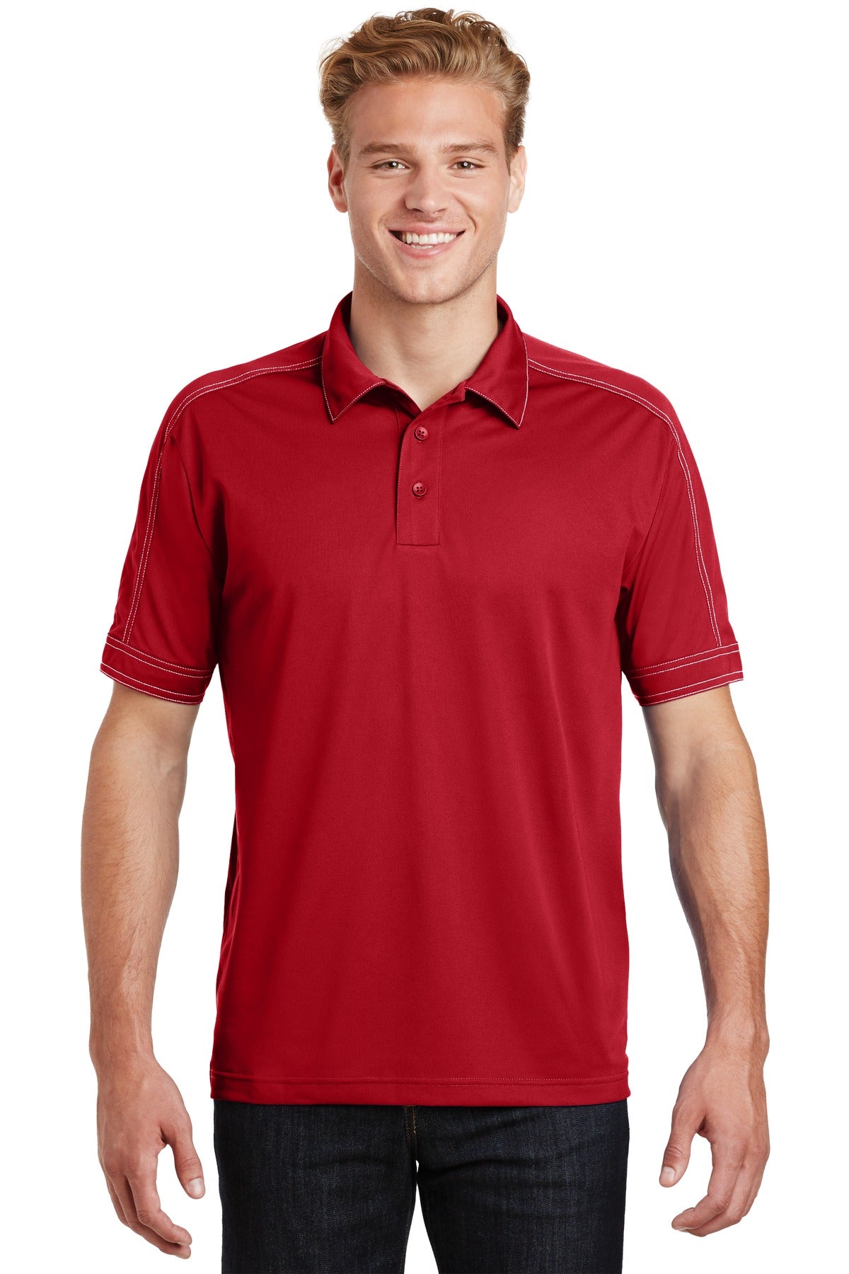 Sport-TekÂ® Contrast Stitch Micropique Sport-WickÂ® Polo. ST659