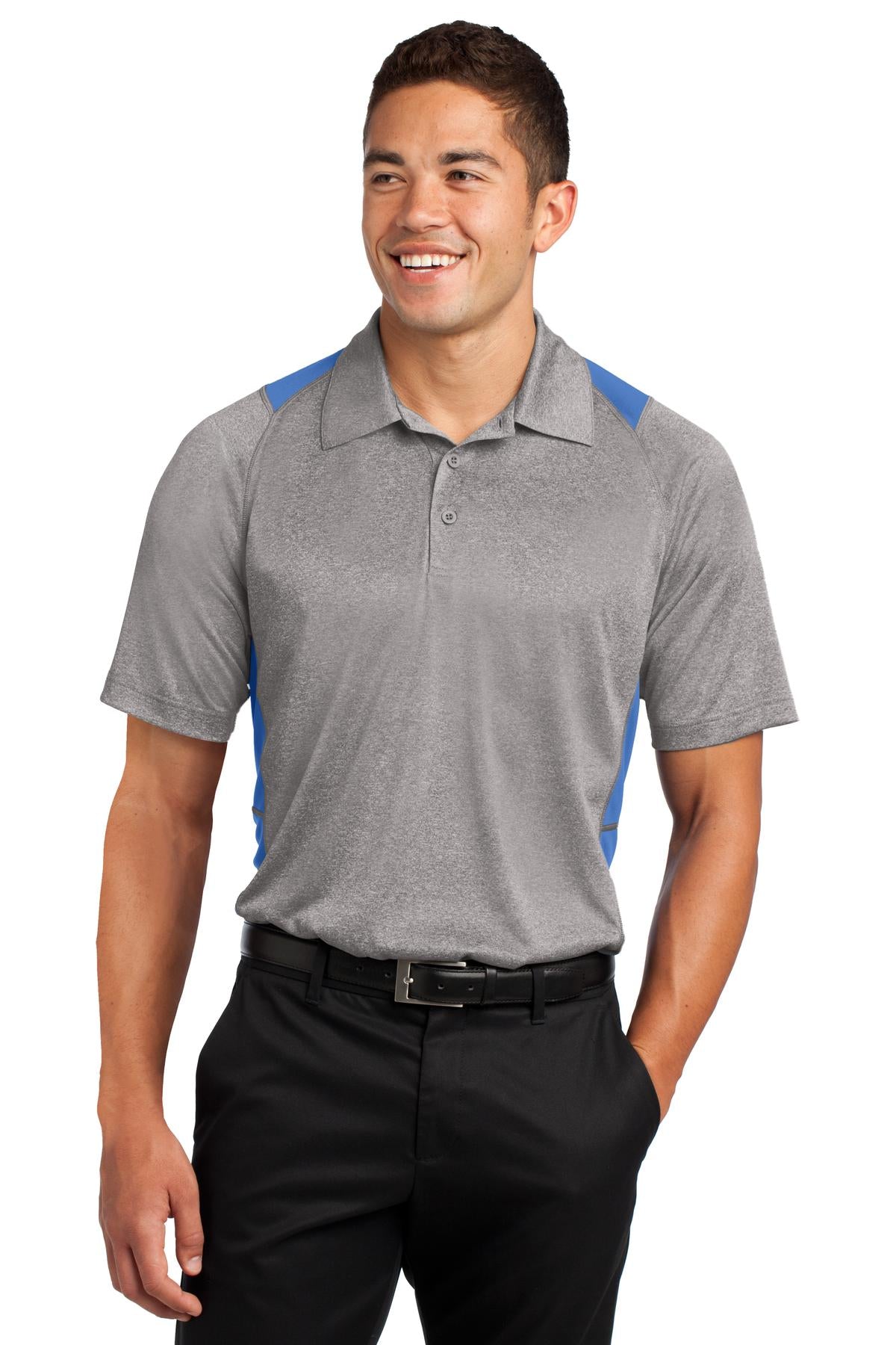 Sport-Tek &#174;  Heather Colorblock Contender &#153;  Polo. ST665