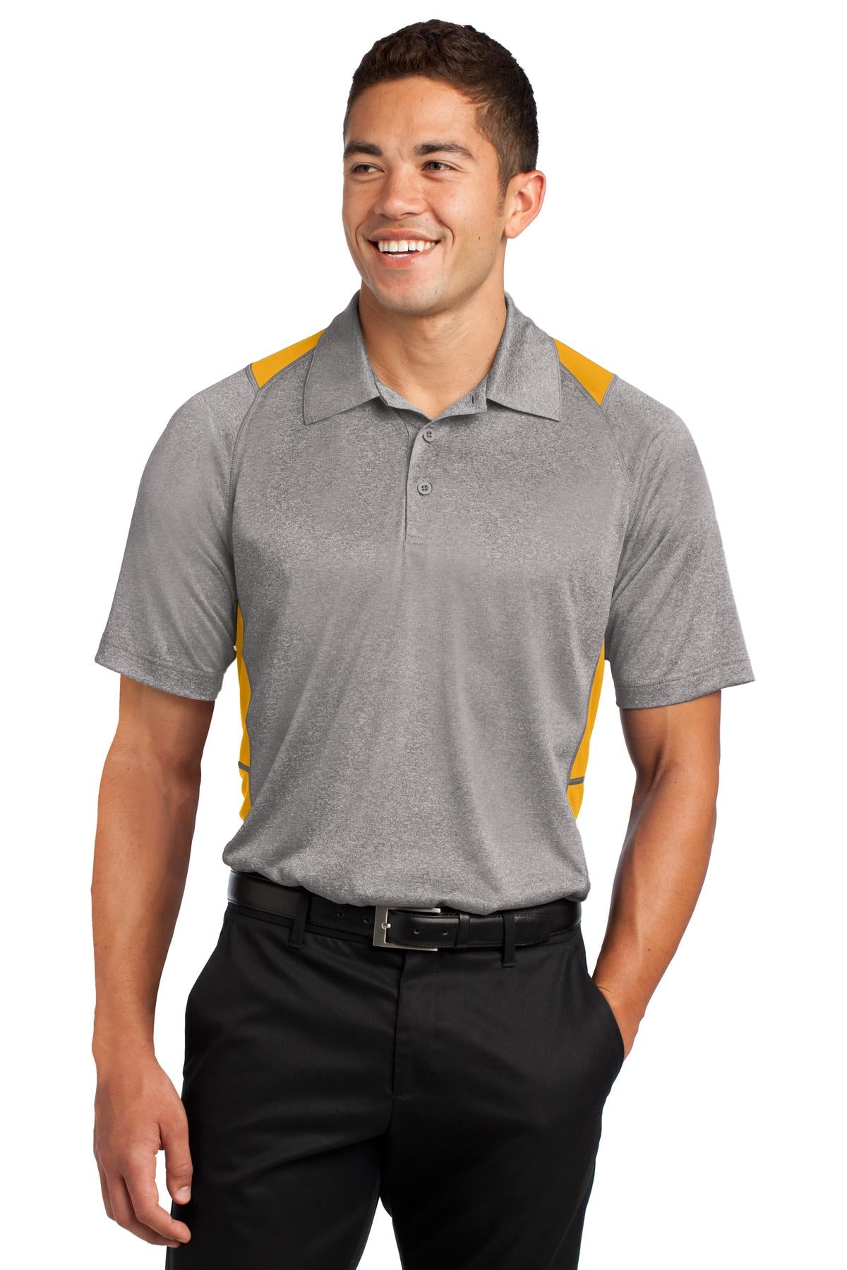 Sport-Tek &#174;  Heather Colorblock Contender &#153;  Polo. ST665