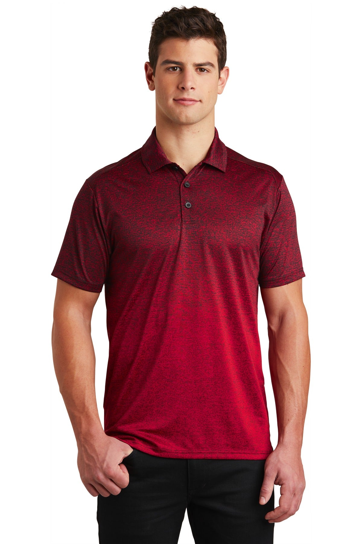 Sport-Tek Â® Ombre Heather Polo. ST671