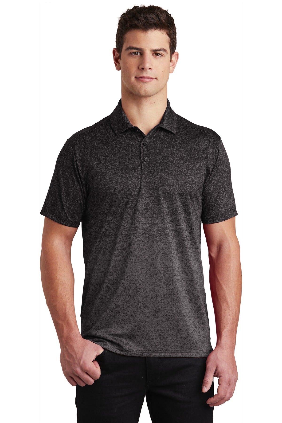 Sport-Tek ? Ombre Heather Polo. ST671