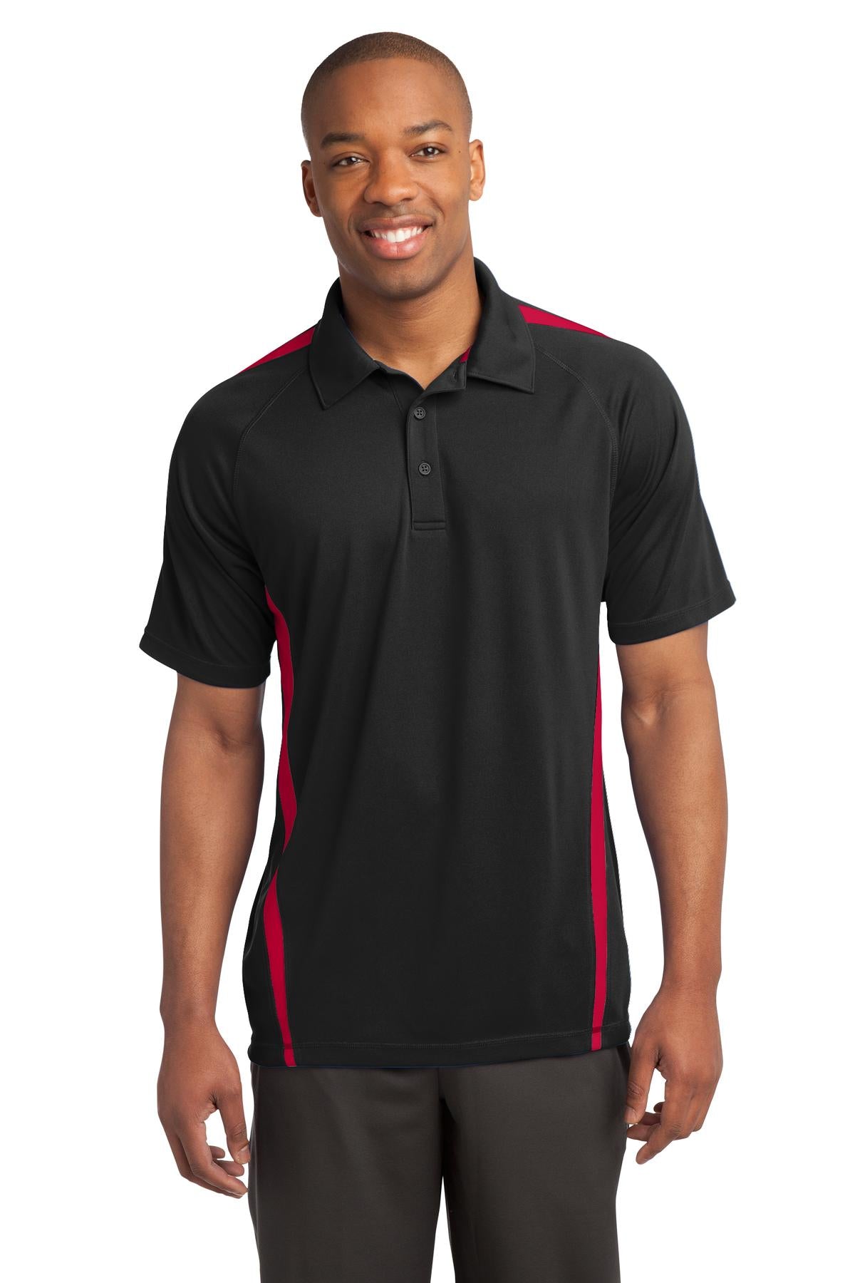 Sport-TekÂ® PosiChargeÂ® Micro-Mesh Colorblock Polo. ST685