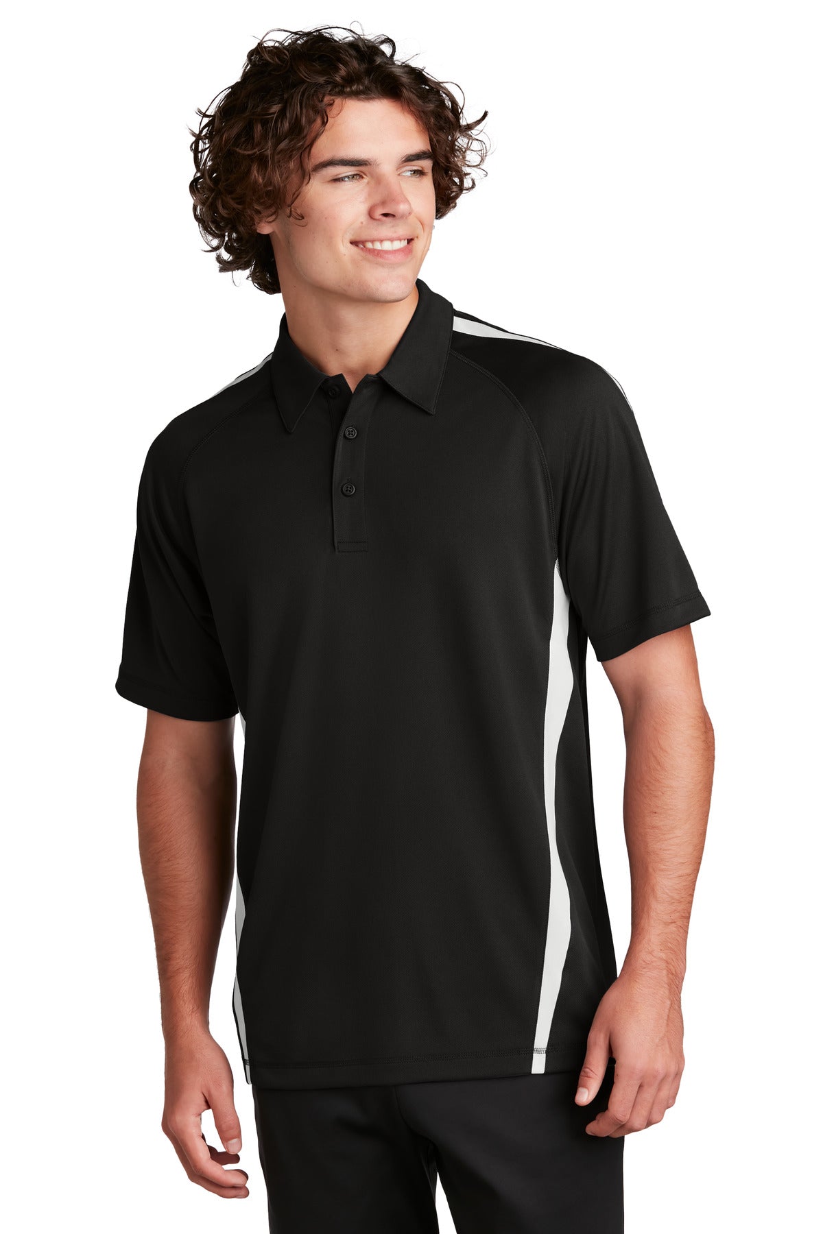 Sport-TekÂ® PosiChargeÂ® Micro-Mesh Colorblock Polo. ST685