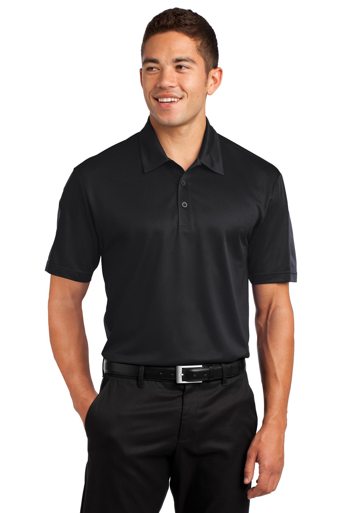 Sport-TekÂ® PosiChargeÂ® Active Textured Colorblock Polo. ST695