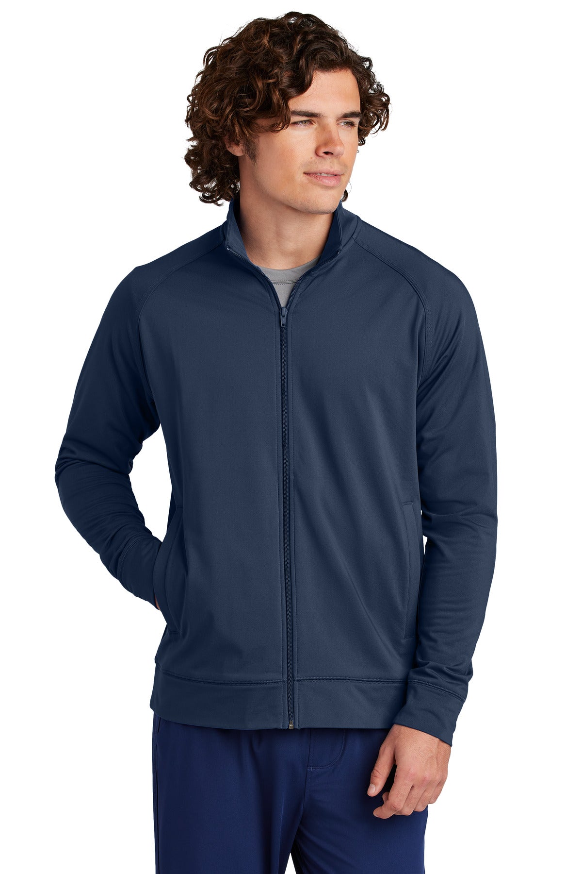 Sport-Tek? Sport-Wick? Stretch Full-Zip Cadet Jacket ST857