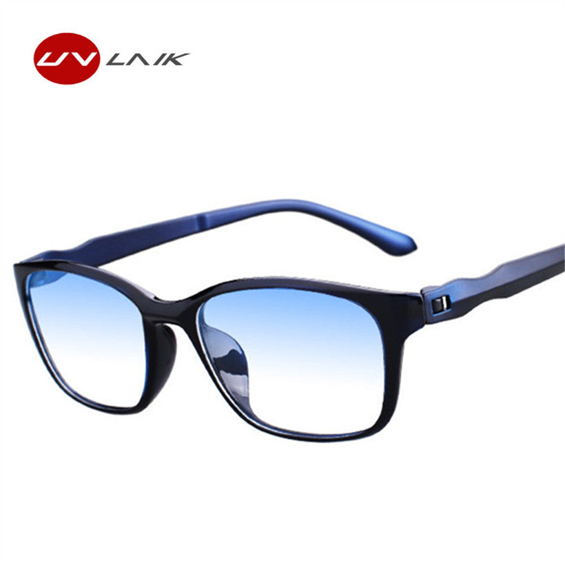 UVLAIK Men Reading Glasses Blue Green Double film Eyeglasses Anti rays Presbyopia Eyewear with +1.5 +2.0 +2.5 +3.0 +3.5 +4.0