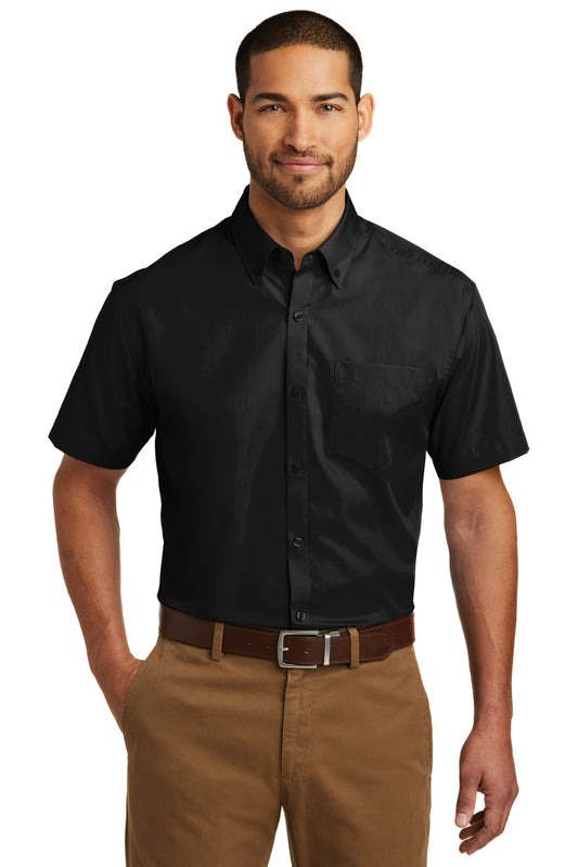 Port AuthorityÂ® Short Sleeve Carefree Poplin Shirt. W101