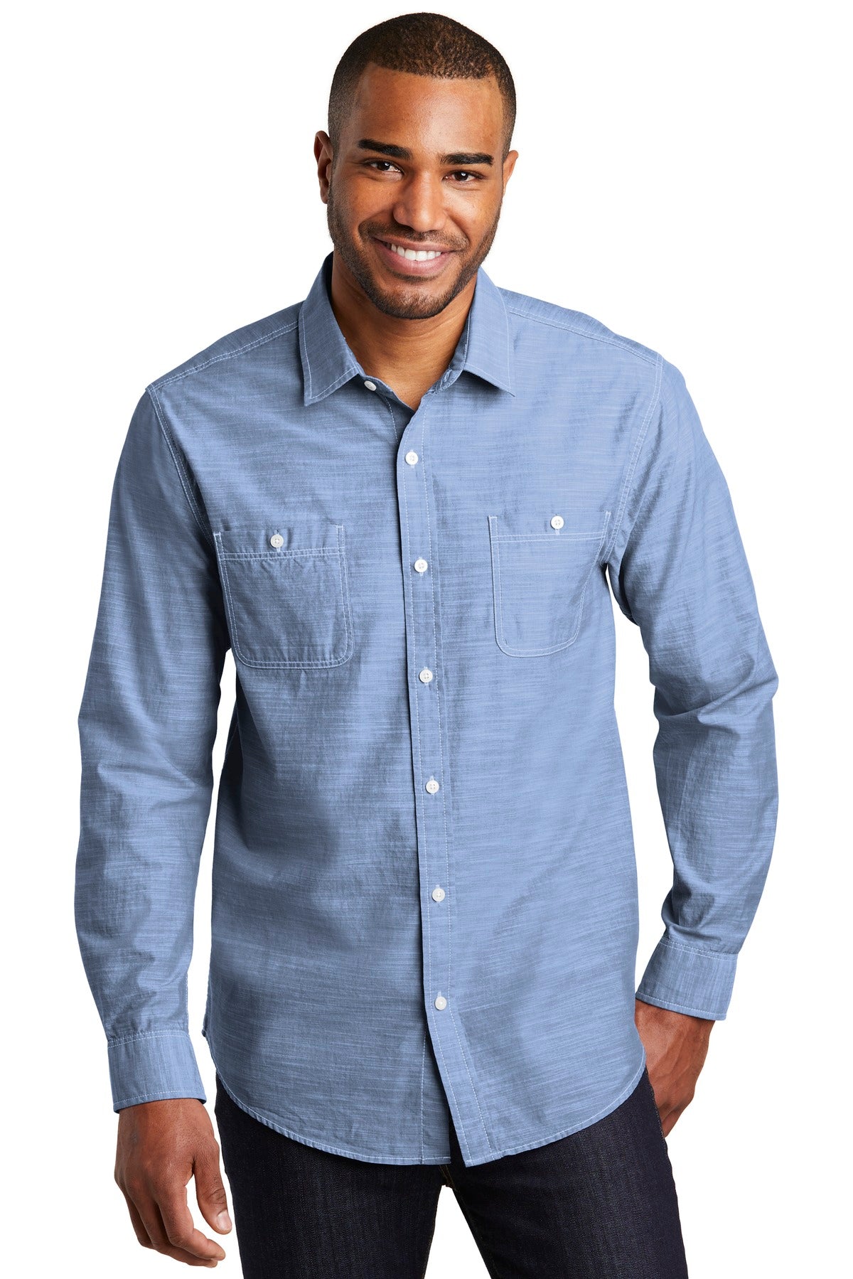 Port AuthorityÂ® Slub Chambray Shirt. W380