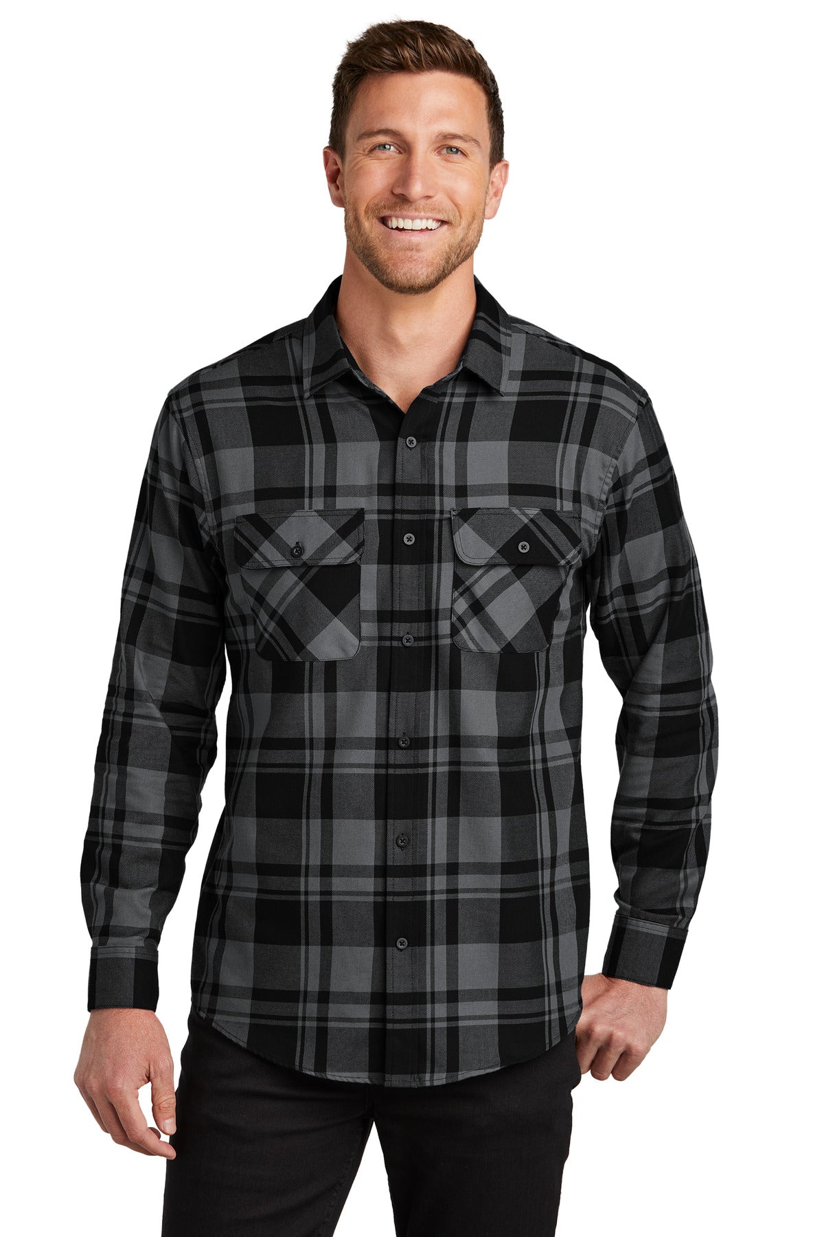 Port AuthorityÂ® Plaid Flannel Shirt. W668