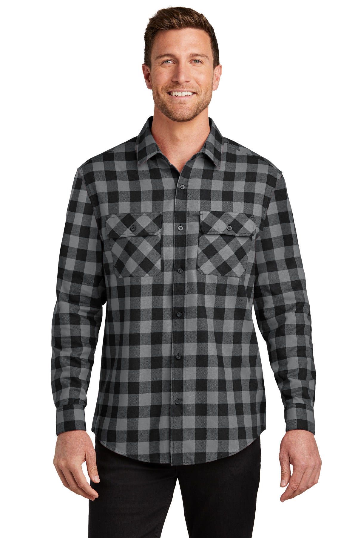 Port AuthorityÂ® Plaid Flannel Shirt. W668