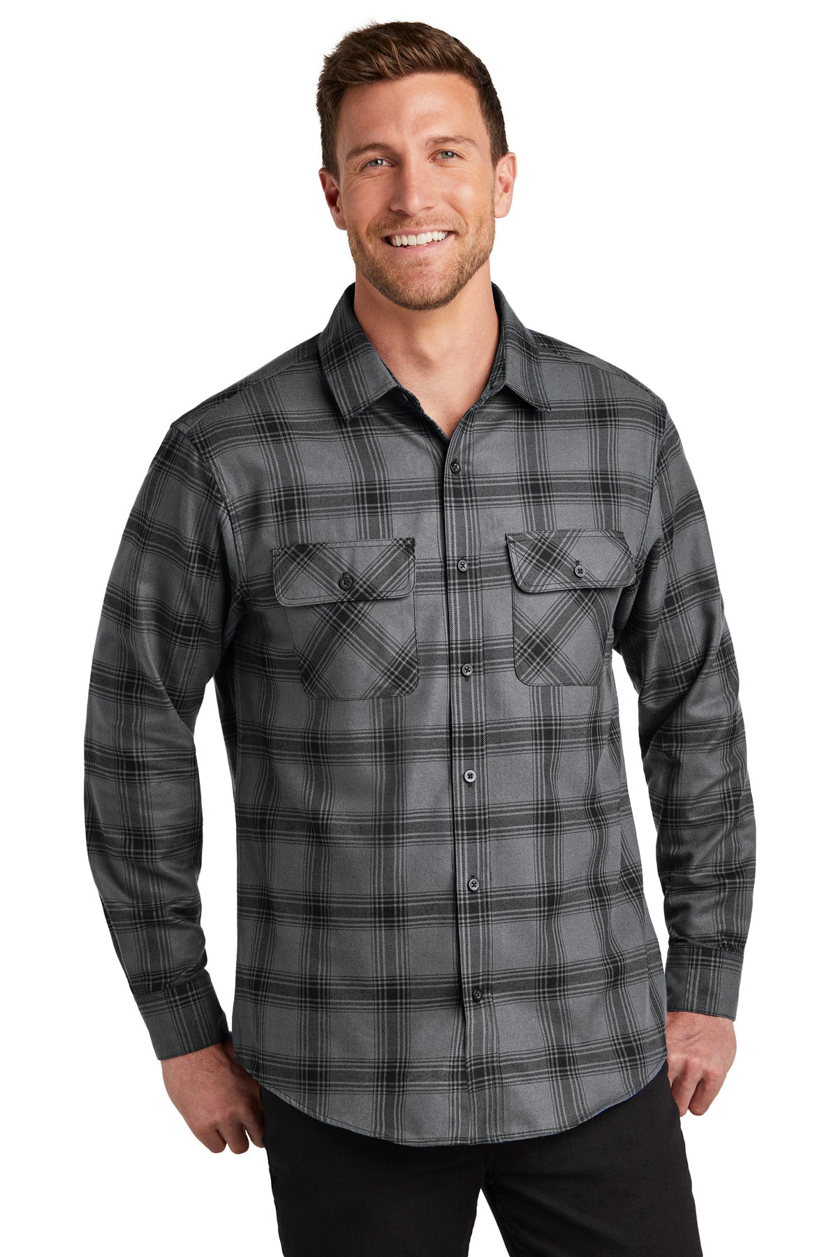 Port AuthorityÂ® Plaid Flannel Shirt. W668